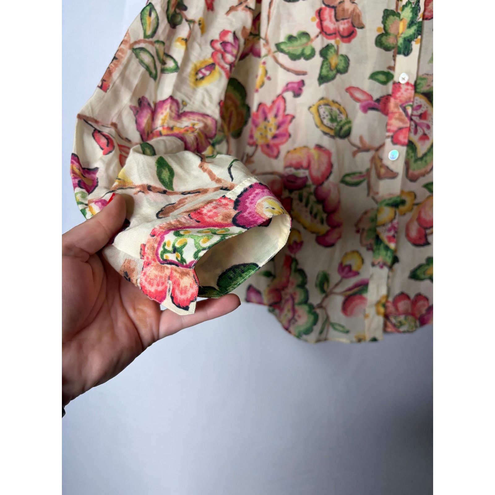 Sezane Sezane Pierro in Aria Floral print button down blouse 40 8 Size M / US 6-8 / IT 42-44 - 5 Thumbnail