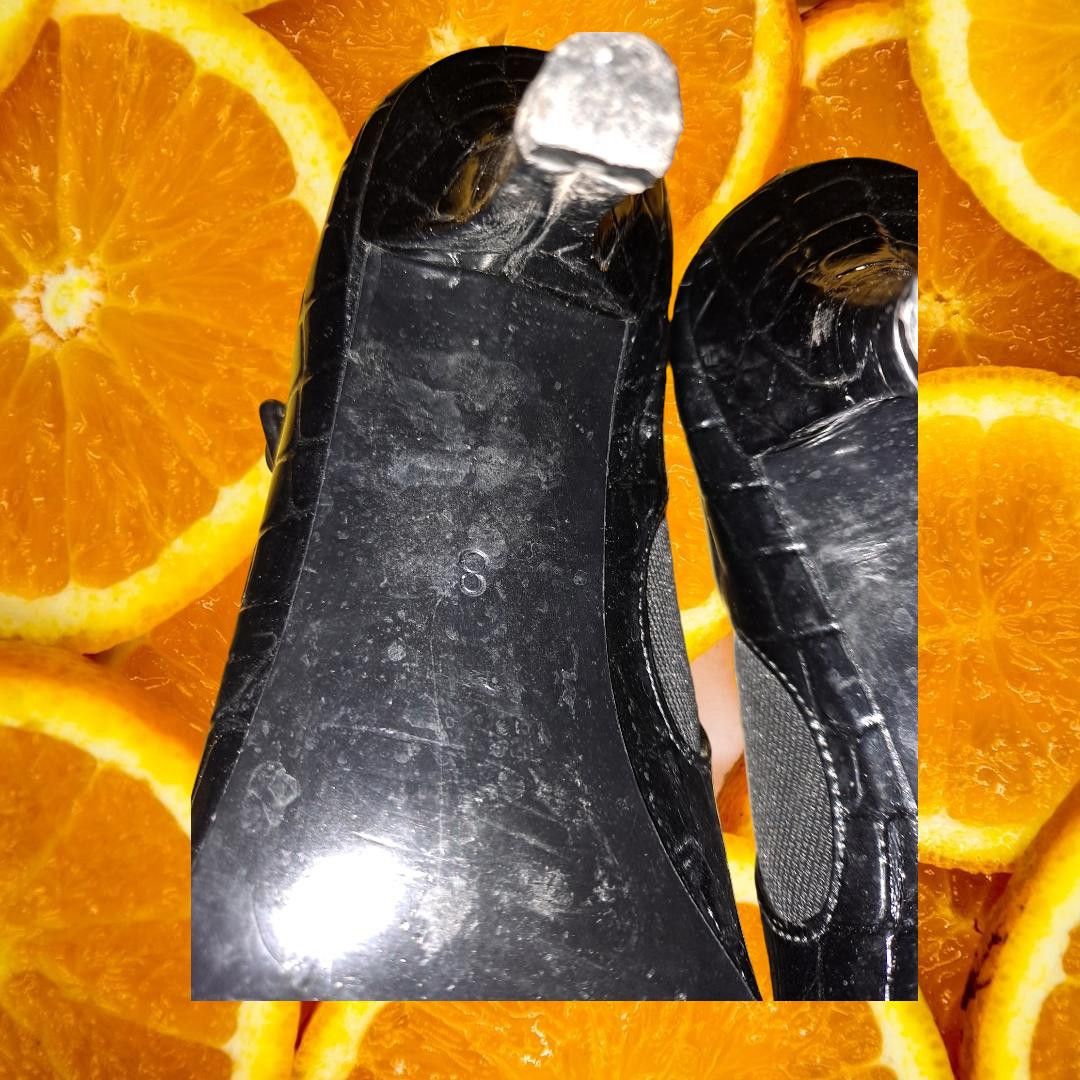 Other Kelly & Katie Black Snake Skin Printed Pointed Toe Heels Siz Size US 8 / IT 38 - 7 Thumbnail