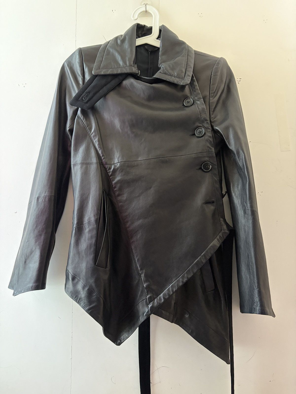 Ann Demeulemeester ANN DEMEULEMEESTER leather jacket Brand new with tags Size XS / US 0-2 / IT 36-38 - 3 Thumbnail