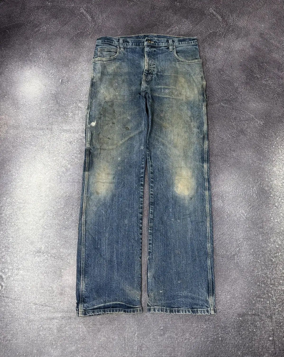 Dickies × Vintage Vintage Dickies Distressed Work Denim Faded Baggy Jeans Size US 34 / EU 50 - 2 Thumbnail