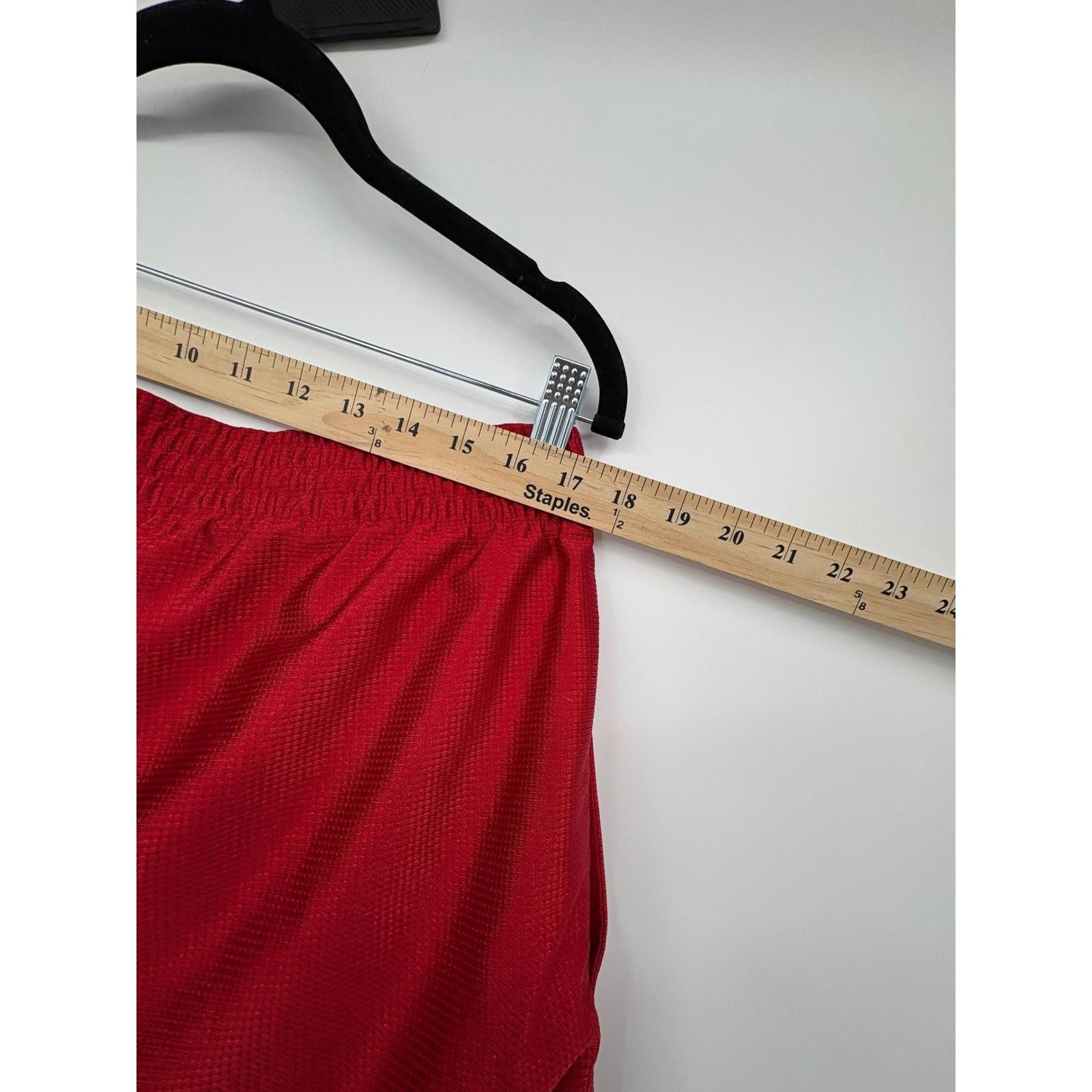 Nike 90s Nike Red Athletic Shorts Men's XL Basketball Gym Workout Size US 36 / EU 52 - 7 Thumbnail
