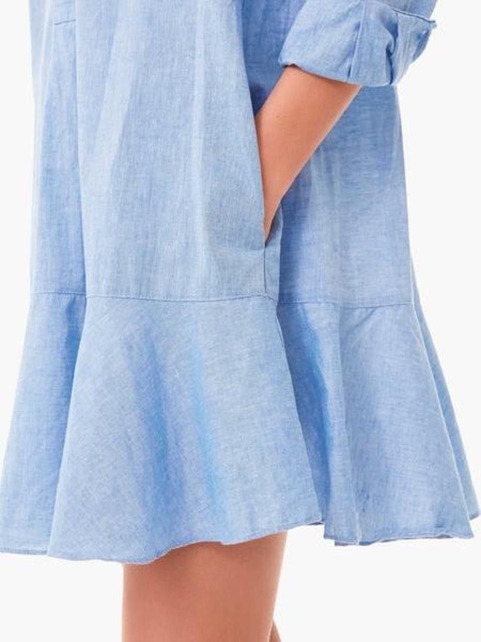 Other Tuckernuck Chambray Callahan Shirt Dress Long Sleeve Size L / US 10 / IT 46 - 4 Thumbnail