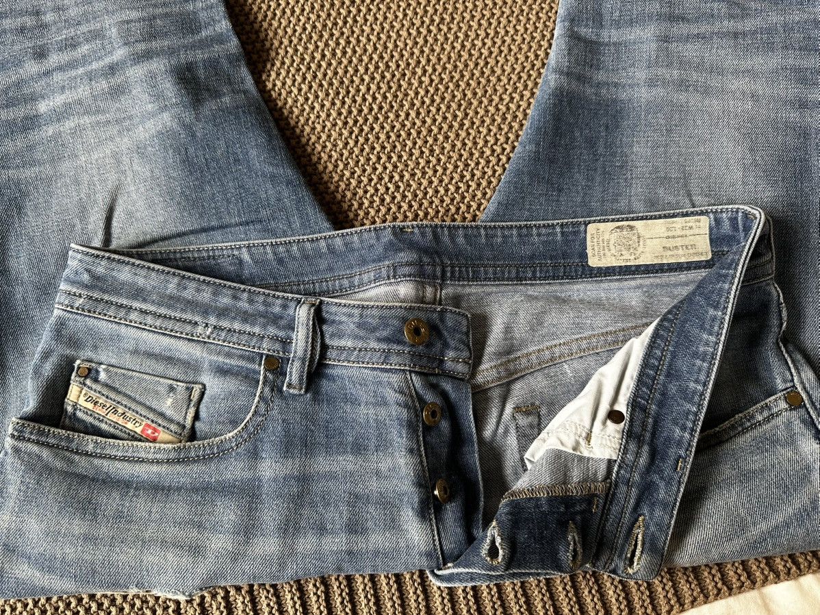 Diesel Distressed Slim Taper Jeans 32x30 Size US 32 / EU 48 - 5 Thumbnail