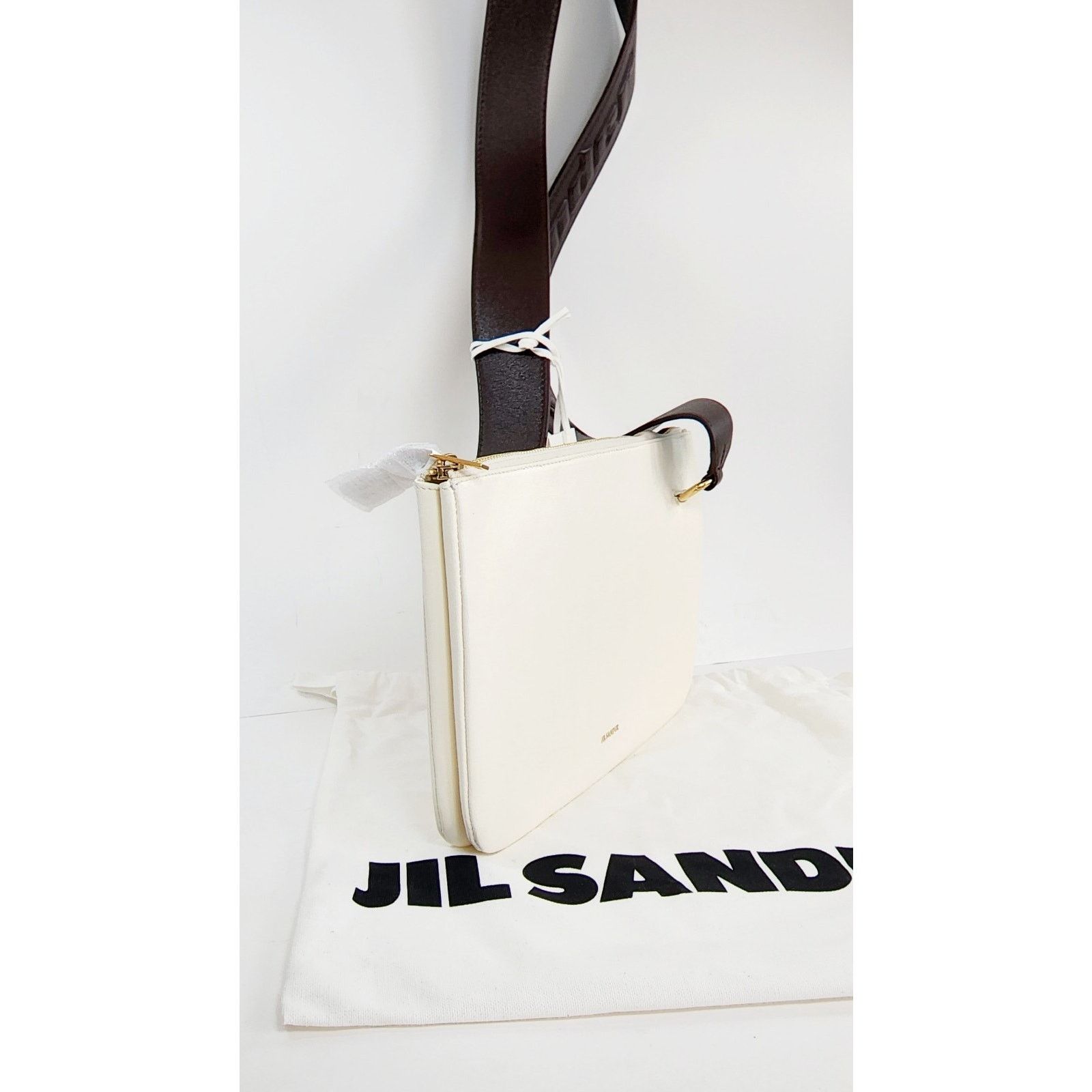 Jil Sander JIL SANDER Leather Crossbody BagLogo Detachable Strap Zipped Size ONE SIZE - 12 Thumbnail