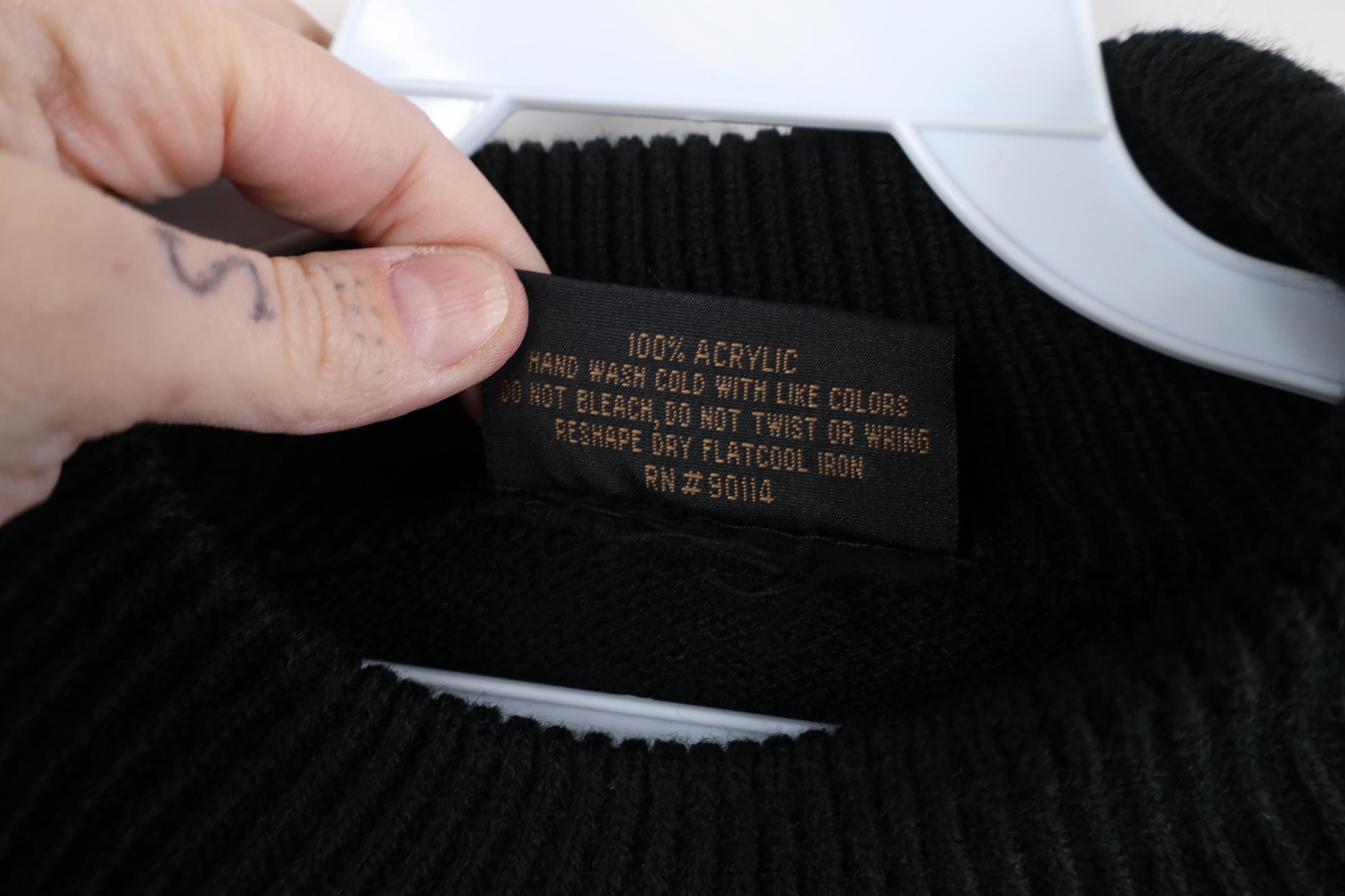 Vintage Deadstock Vintage 90s Y2K Streetwear Mock Neck Knit Sweater Size US XXL / EU 58 / 5 - 11 Thumbnail