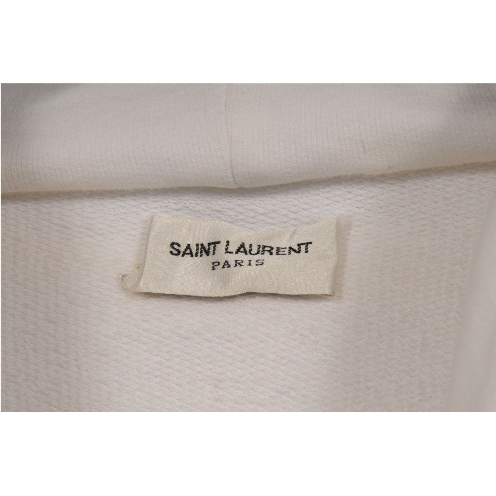 Saint Laurent Paris Logo Hoodie White Black Red Size US L / EU 52-54 / 3 - 8 Thumbnail