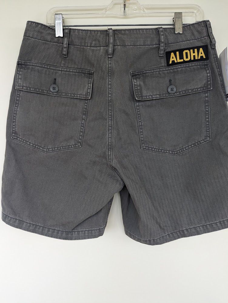 Birdwell Beach Britches Birdwell Herringbone Camp Short Faded Black 31 / 32  | Grailed