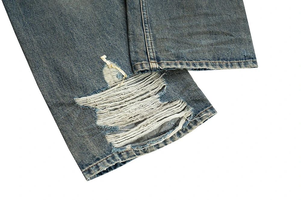 Japanese Brand Dirty Distressed straight Jeans Size US 34 / EU 50 - 7 Thumbnail