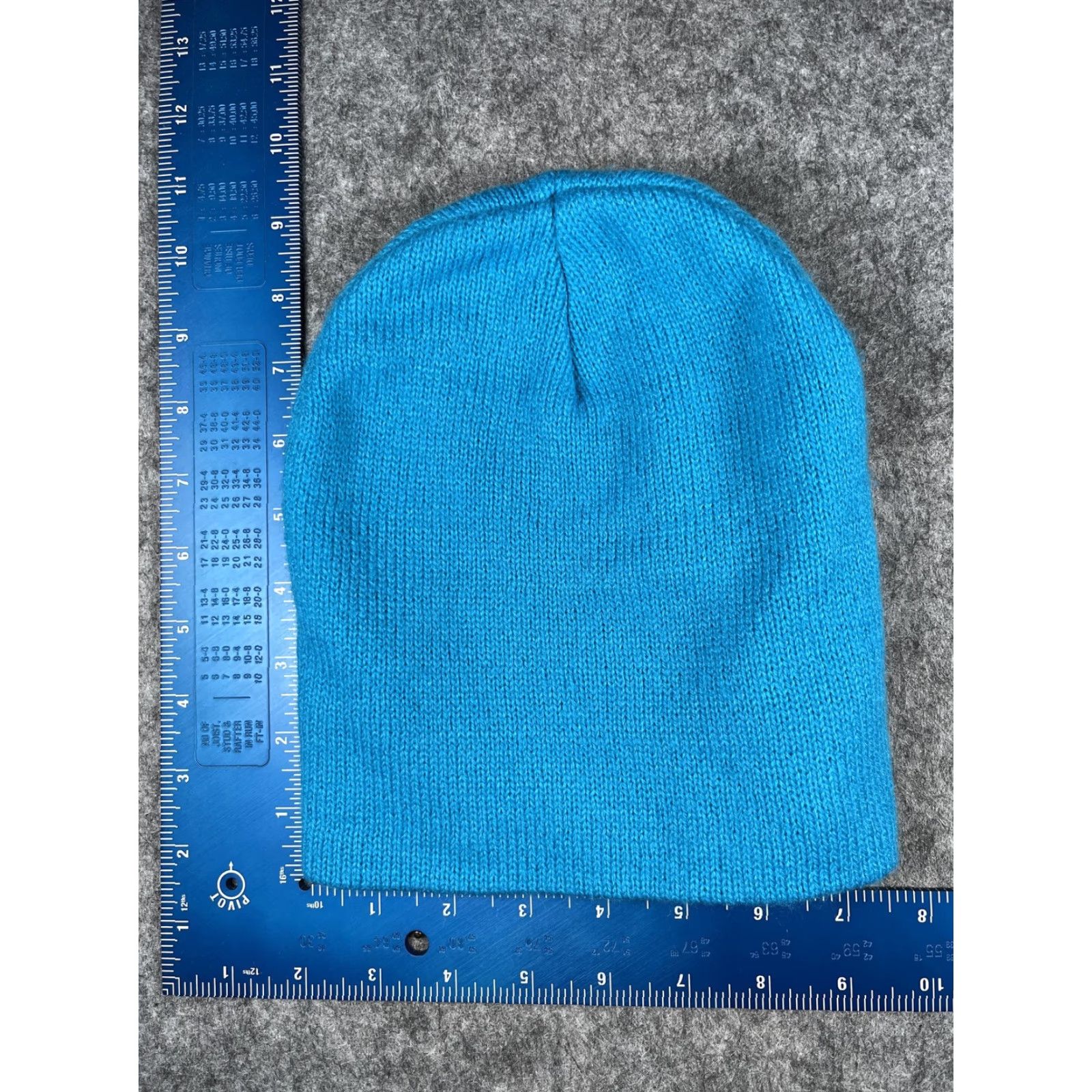 Port & Company Port & Company Beanie Mens One Size Blue Knit OES Embroidered Front Logo Stretch Winter Size ONE SIZE - 4 Thumbnail