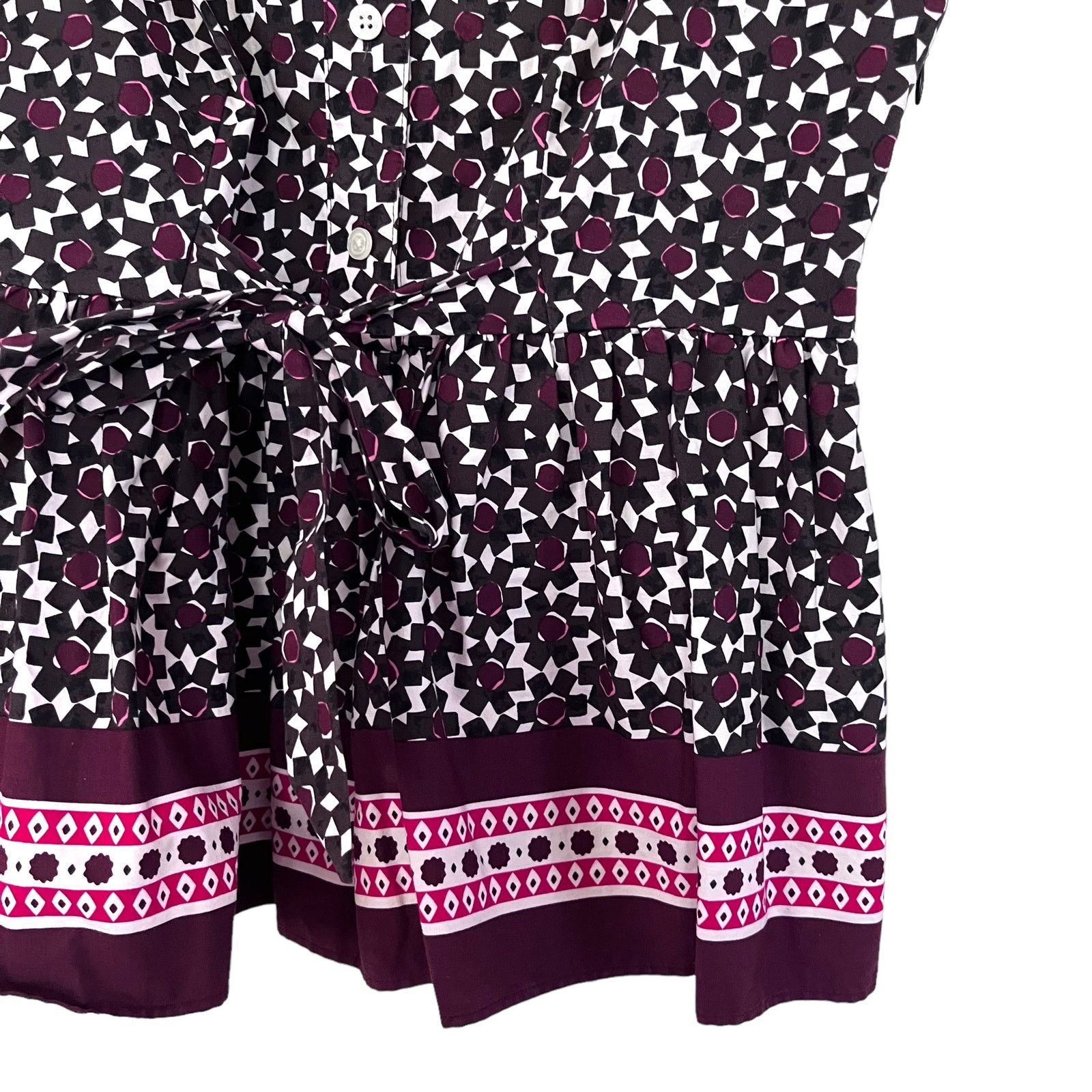 Kate Spade Kate Spade Rambling Roses Floral Tile Sleeveless Peplum Top Size XS / US 0-2 / IT 36-38 - 7 Thumbnail