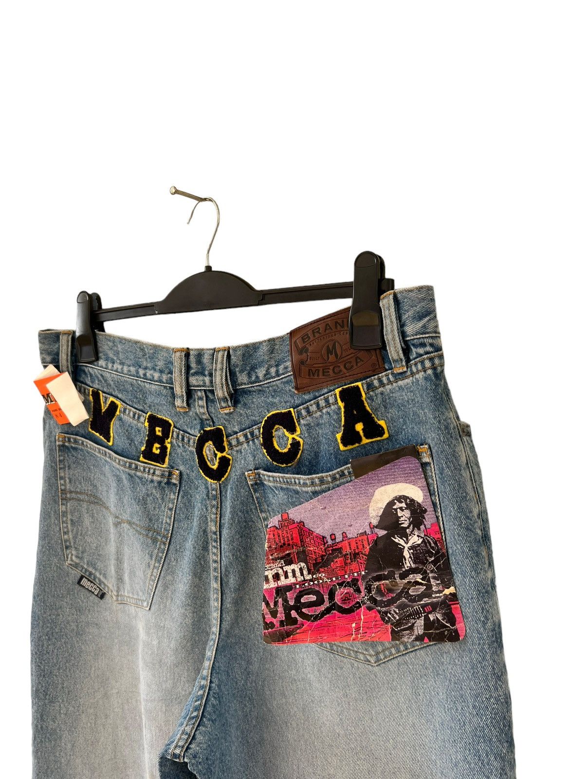 JNCO NWT Vintage 90s Mecca Usa Light Blue Denim Baggy Jeans Size US 36 / EU 52 - 21 Thumbnail