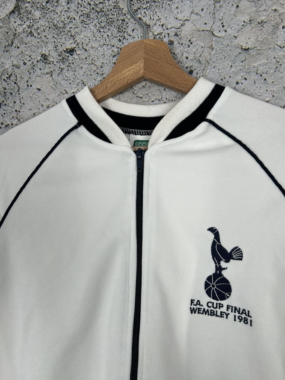 Vintage Soccer Draw Tottenham Football Zip Sweatshirt Retro Hype Size US XL / EU 56 / 4 - 3 Thumbnail