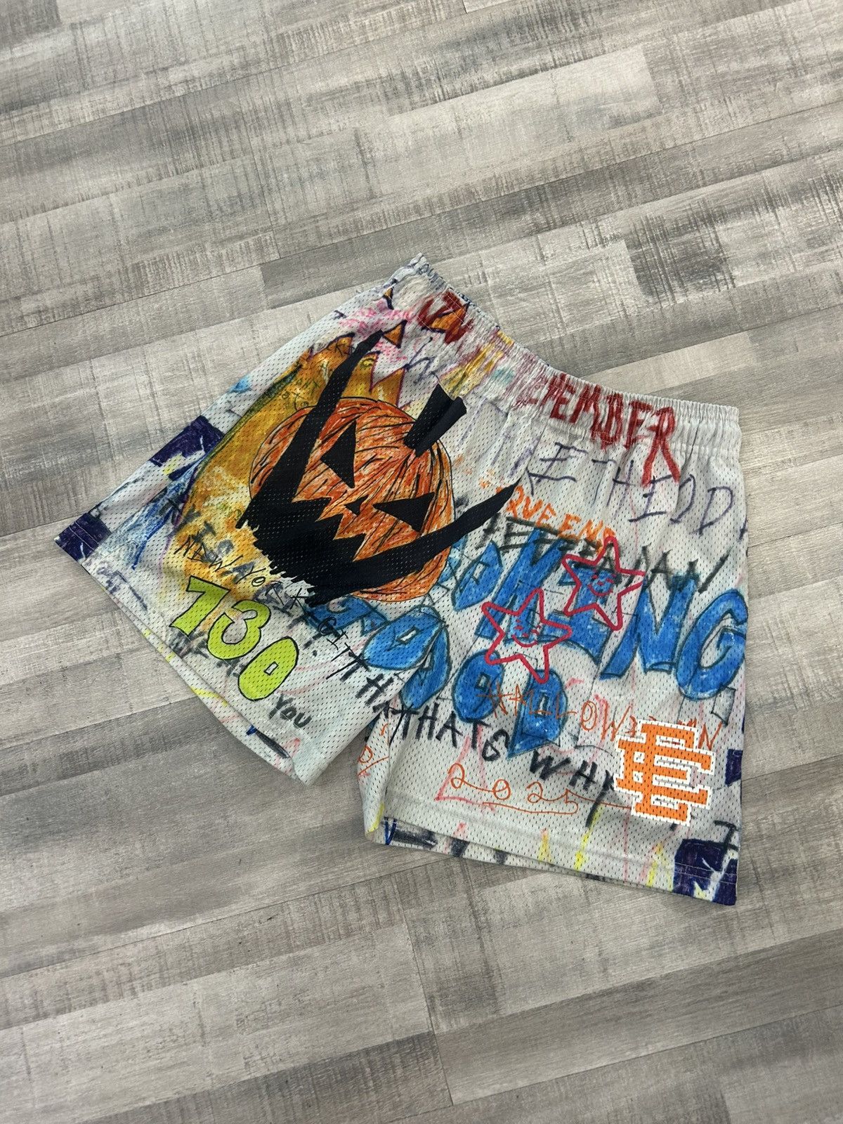 Eric Emanuel Eric Emanuel x Asspizza Halloween Shorts Size US 34 / EU 50 - 1 Thumbnail