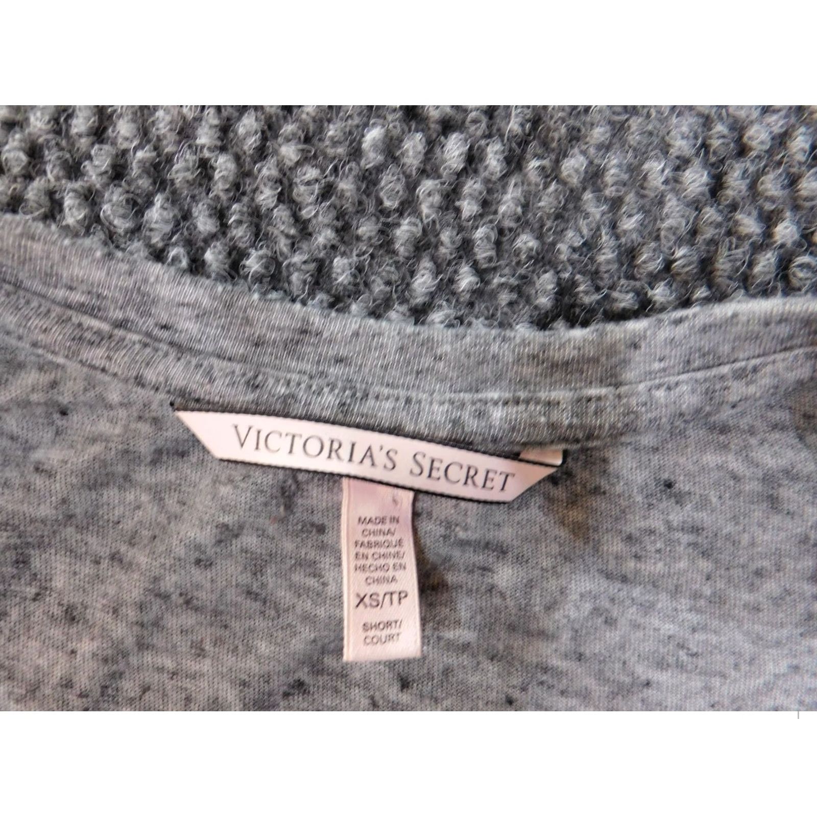 Victoria's Secret Victoria's Secret Pajama Top Womens XS Gray Plaid Long Sleeve Camisole Cotton Polyester Nightwear Size XS / US 0-2 / IT 36-38 - 5 Thumbnail