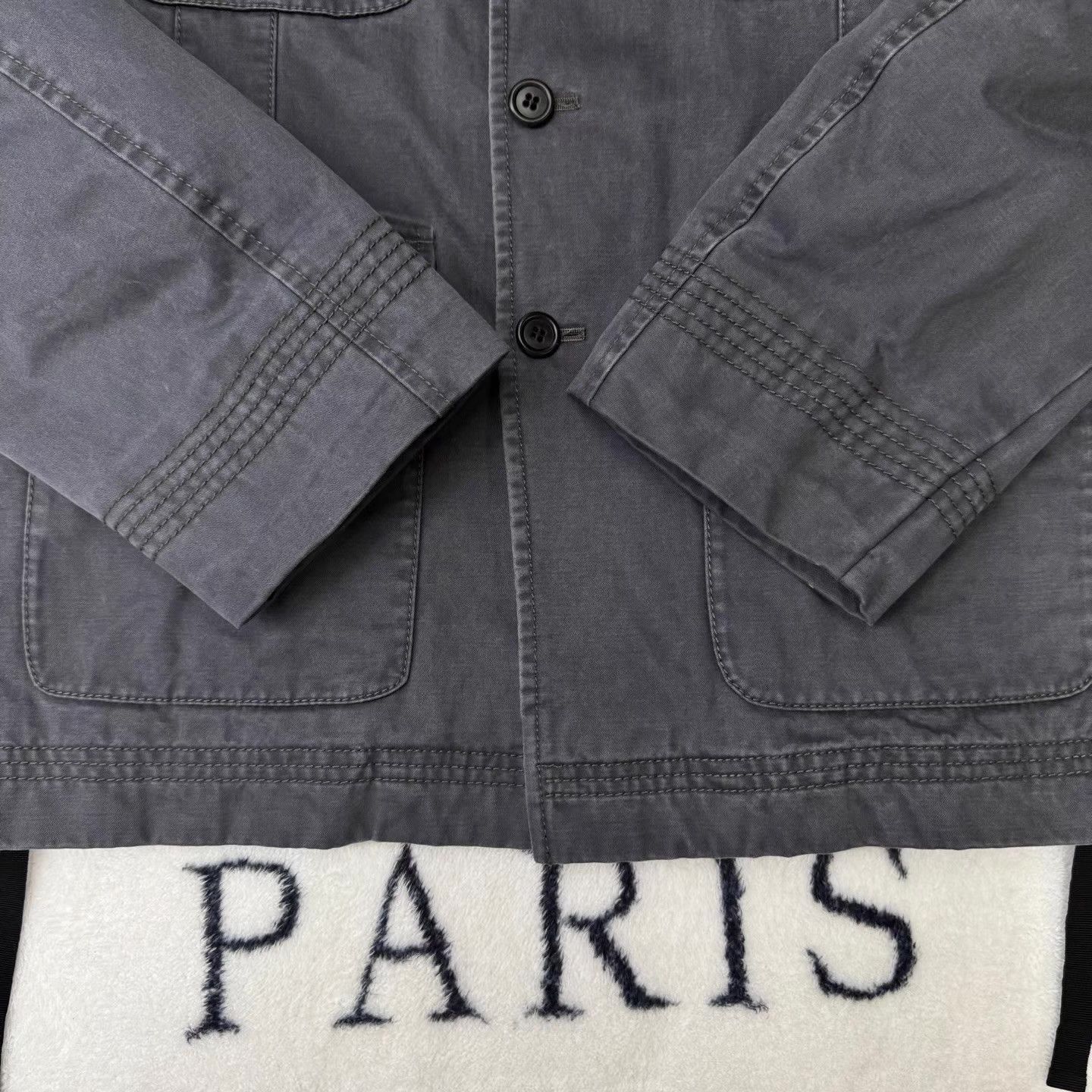 Marc Jacobs MARC JACOBS Dark Blue Workwear Jacket Q10 Size US L / EU 52-54 / 3 - 2 Thumbnail