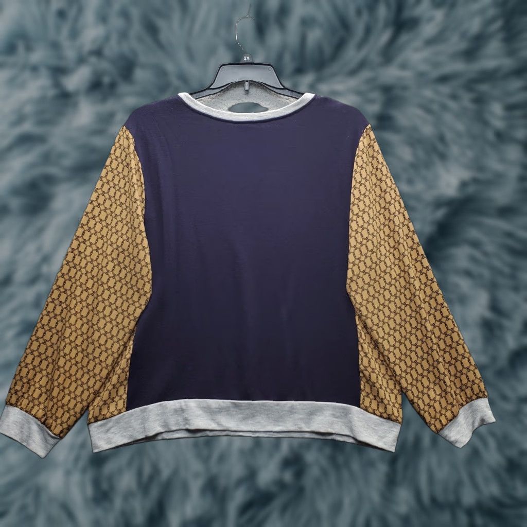 Drew Drew Womens XL Multicolor Geometric Fleece Lined Raglan Sweatshirt Size XL / US 12-14 / IT 48-50 - 1 Thumbnail