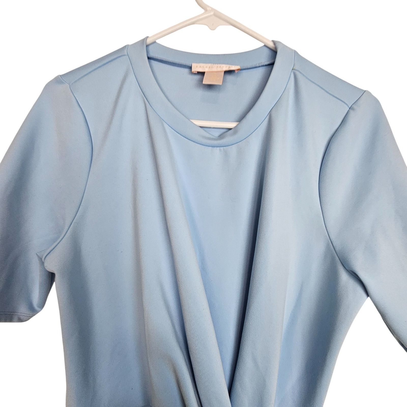 Rachel Antonoff Rachel Parcell Womens Draped Interlock Mini Dress Mini Sz XL Size XL / US 12-14 / IT 48-50 - 2 Thumbnail