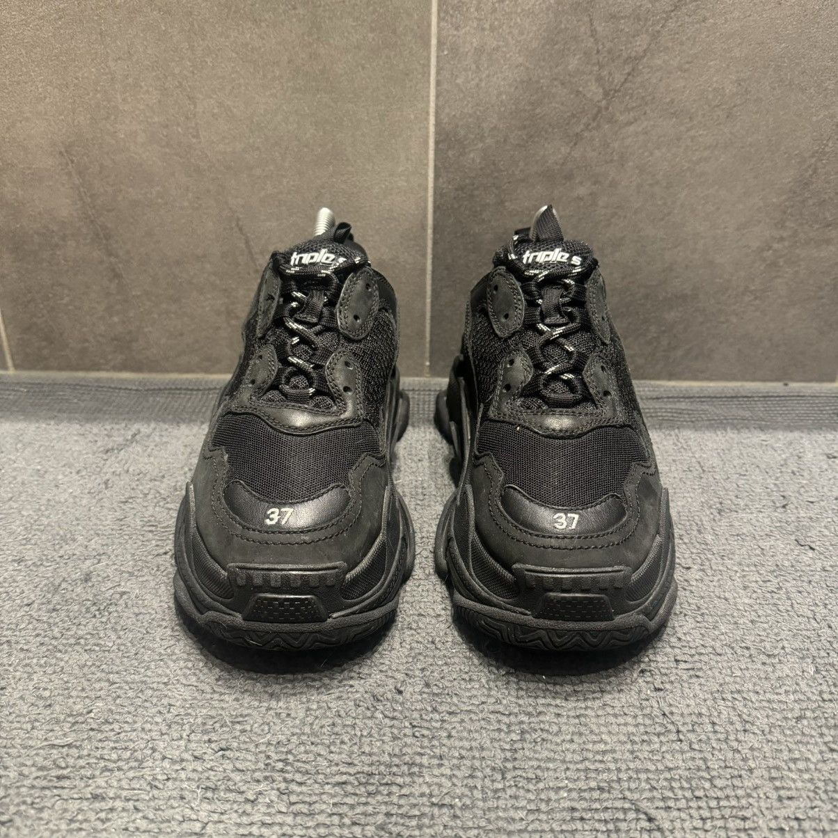 Balenciaga Balenciaga Triple S Triple Black Grailed