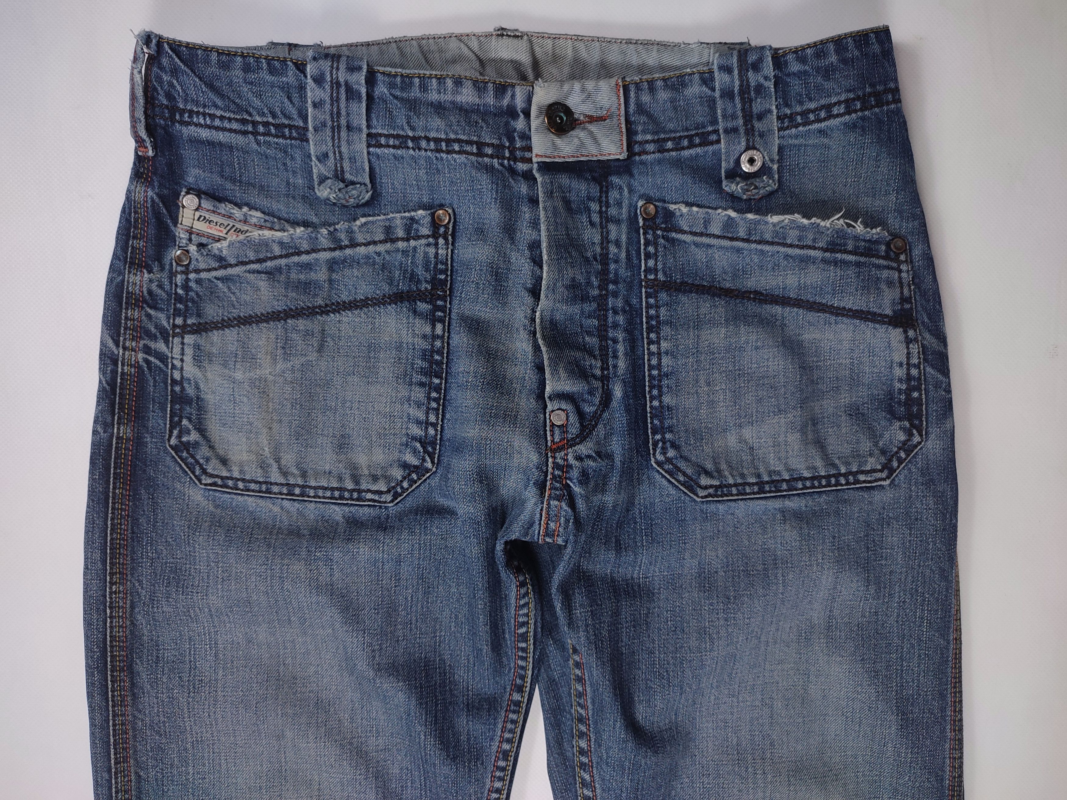 Diesel Diesel Moorix Washed Straight Damaged Denim Pants Size US 30 / EU 46 - 9 Thumbnail
