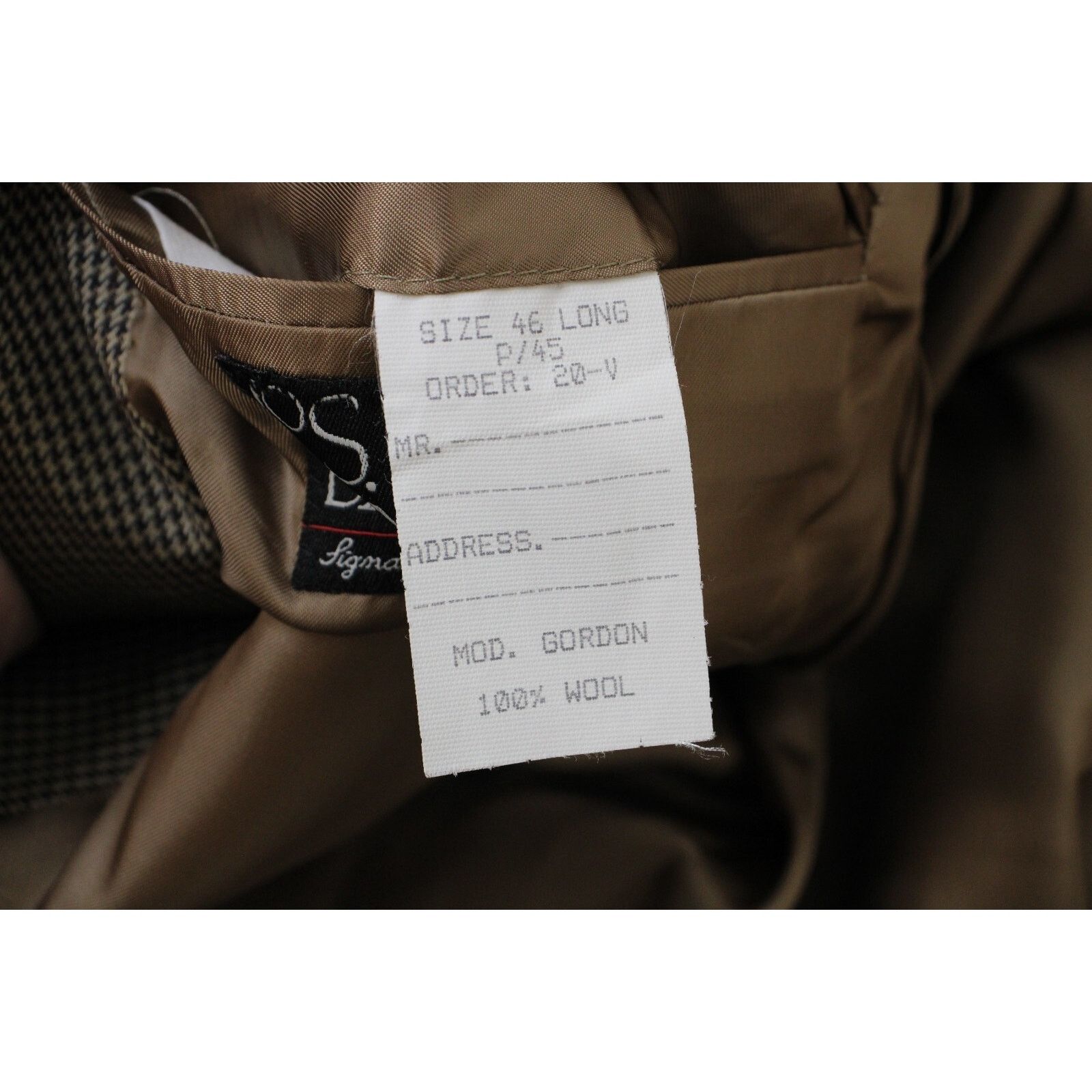 Jos. A. Bank Jos A Bank Blazer Mens 46L Houndstooth 100% Wool 2-Button Size 46L - 5 Thumbnail