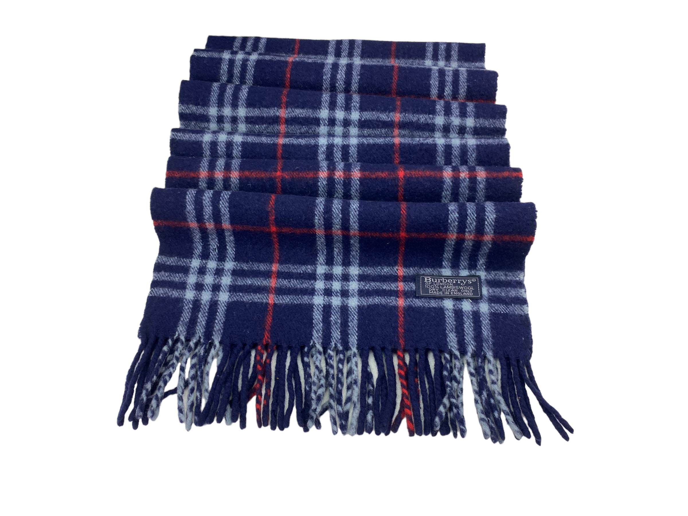Vintage Burberrys of London Pure Lambswool Checkered Vintage Scarf Size ONE SIZE - 7 Thumbnail