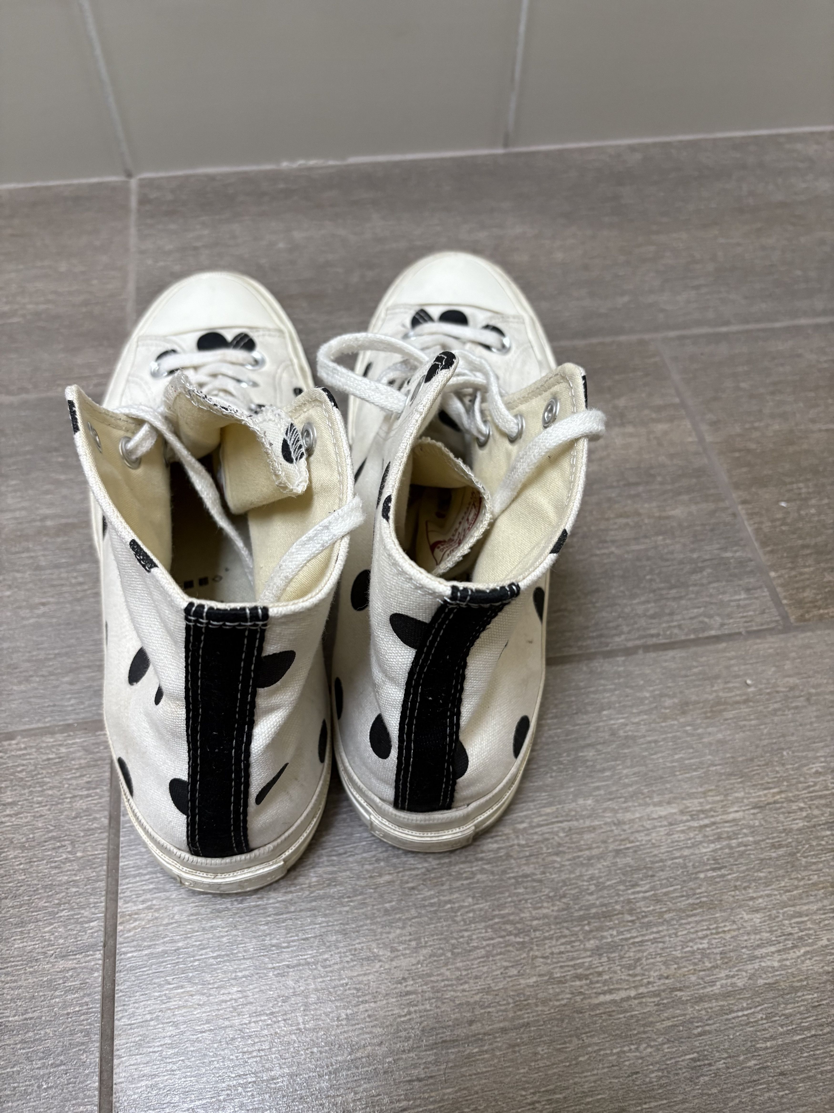 Comme des Garcons Comme Des Garçons Play Chuck 70 Polka dot White" Size US 11 / EU 44 - 5 Thumbnail