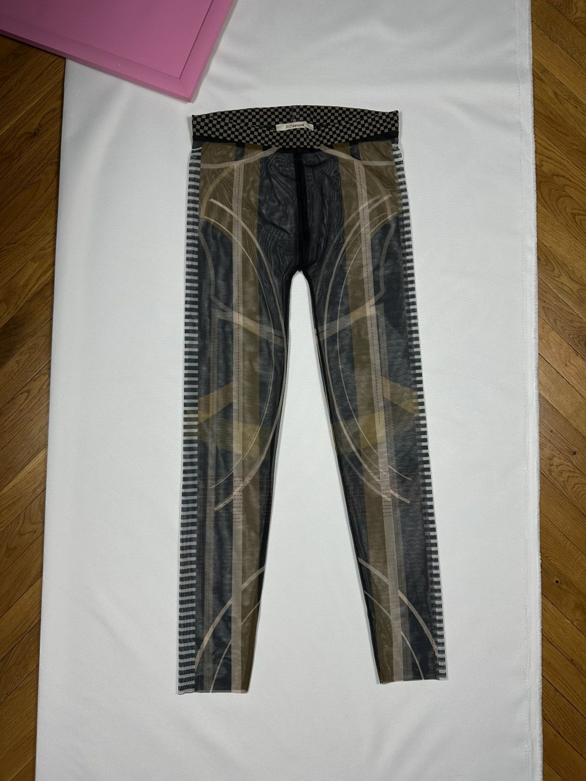 Other Ro’Skinwear Woman Leggings Slim Tatoo Mesh Printed Size 26" / US 2 / IT 38 - 1 Thumbnail