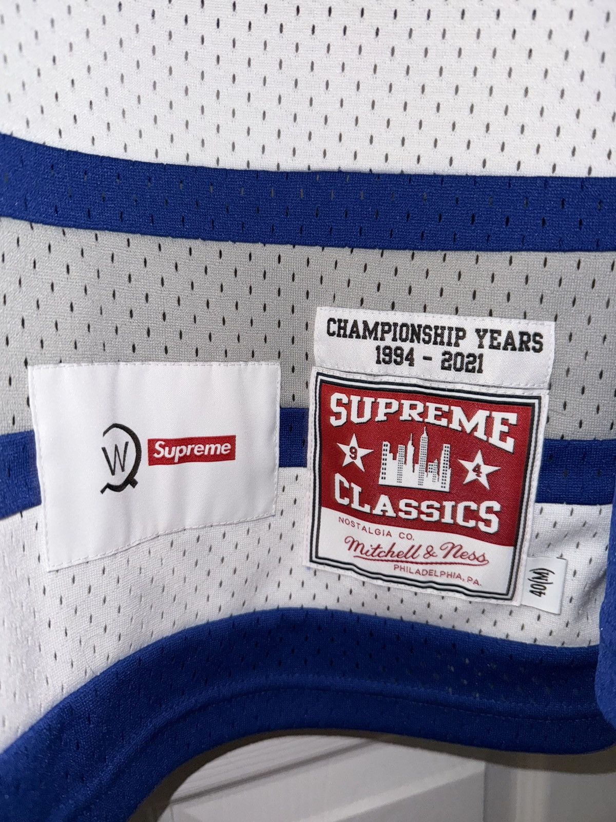 Mitchell & Ness × Supreme × Wtaps Supreme WTAPS Mitchell & Ness Hockey Jersey Size US M / EU 48-50 / 2 - 4 Thumbnail