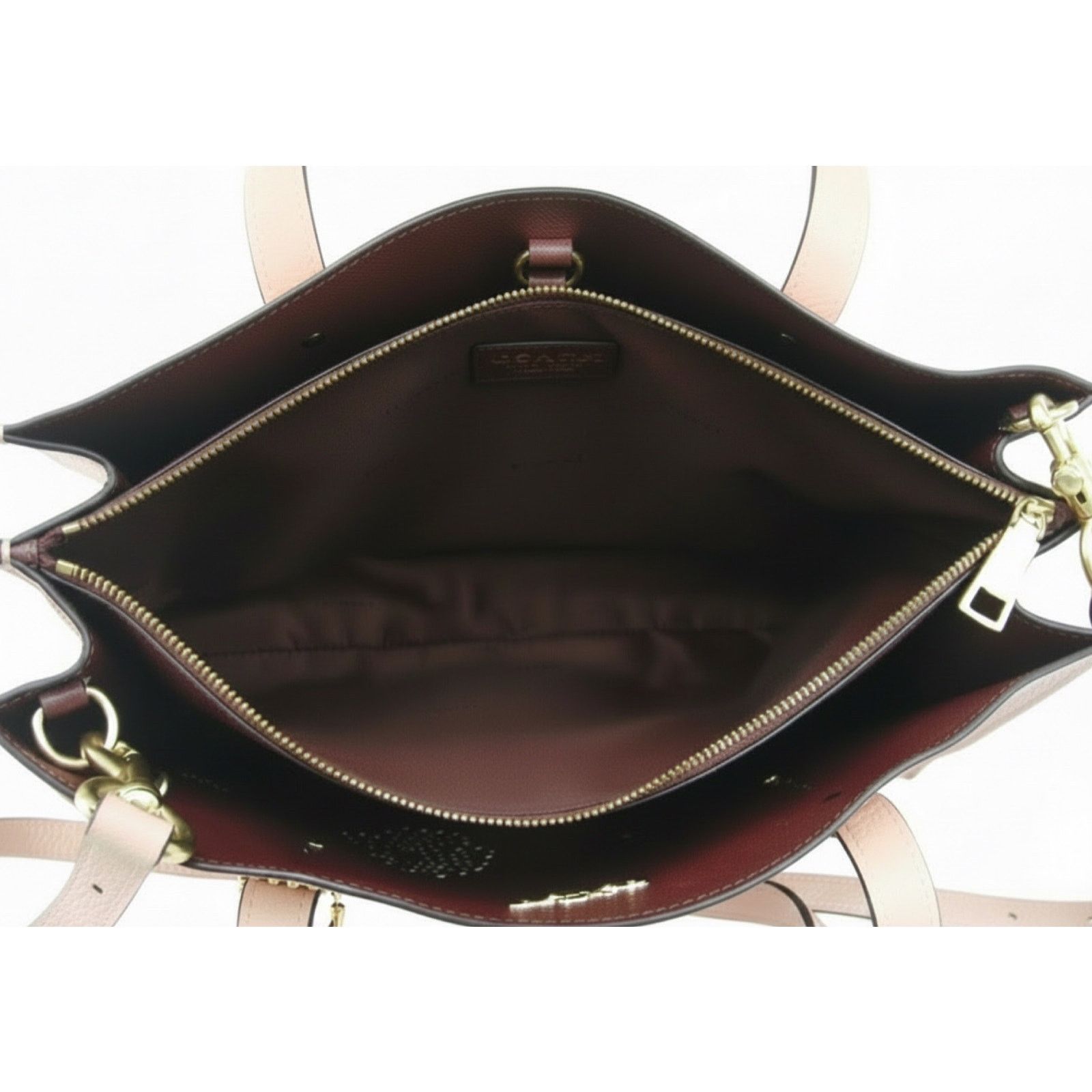 Coach Coach Charlie Carryall Pink Leather Tea Rose and Rivets Size ONE SIZE - 11 Thumbnail