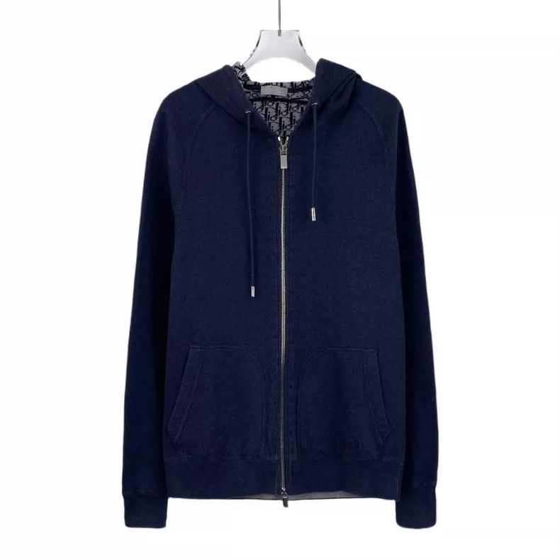 Dior Dior Blue old flower full-printed zipper knitted jacket 250 Size US M / EU 48-50 / 2 - 1 Thumbnail