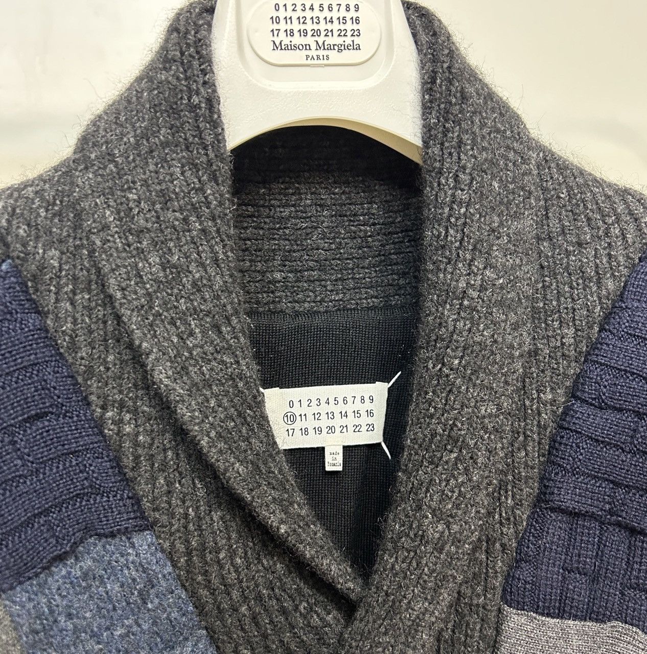 Maison Margiela MAISON MARGIELA Artisanal Scarf-Knit Cowichan Cardigan Size US M / EU 48-50 / 2 - 2 Thumbnail