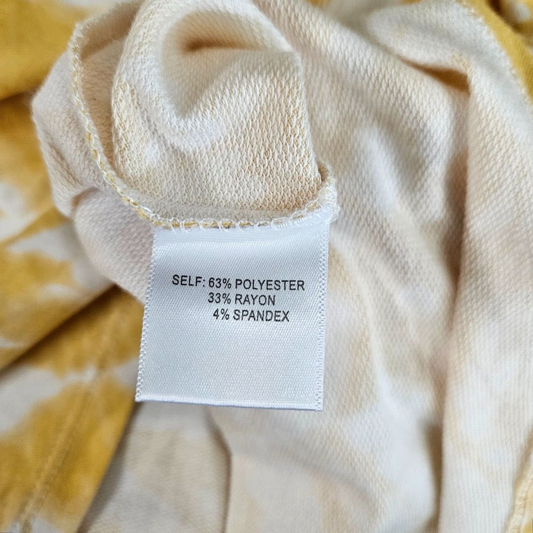 Vintage Rose+Olive Blouse Womens Small Yellow White Long Sleeve Knotted Front Size S / US 4 / IT 40 - 5 Thumbnail