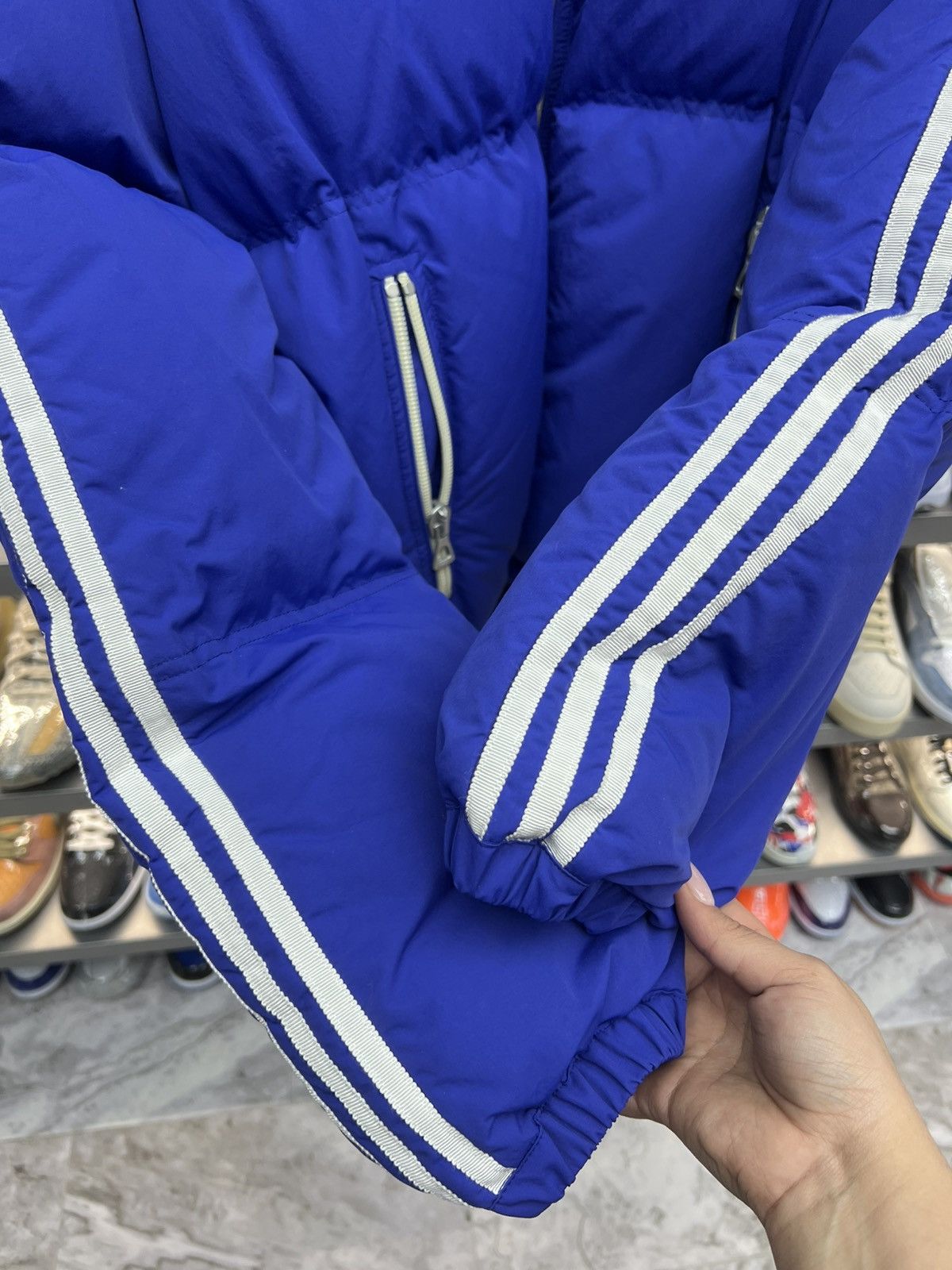 Gucci Gucci x Adidas Blue Puffer Jacket Size US M / EU 48-50 / 2 - 5 Thumbnail