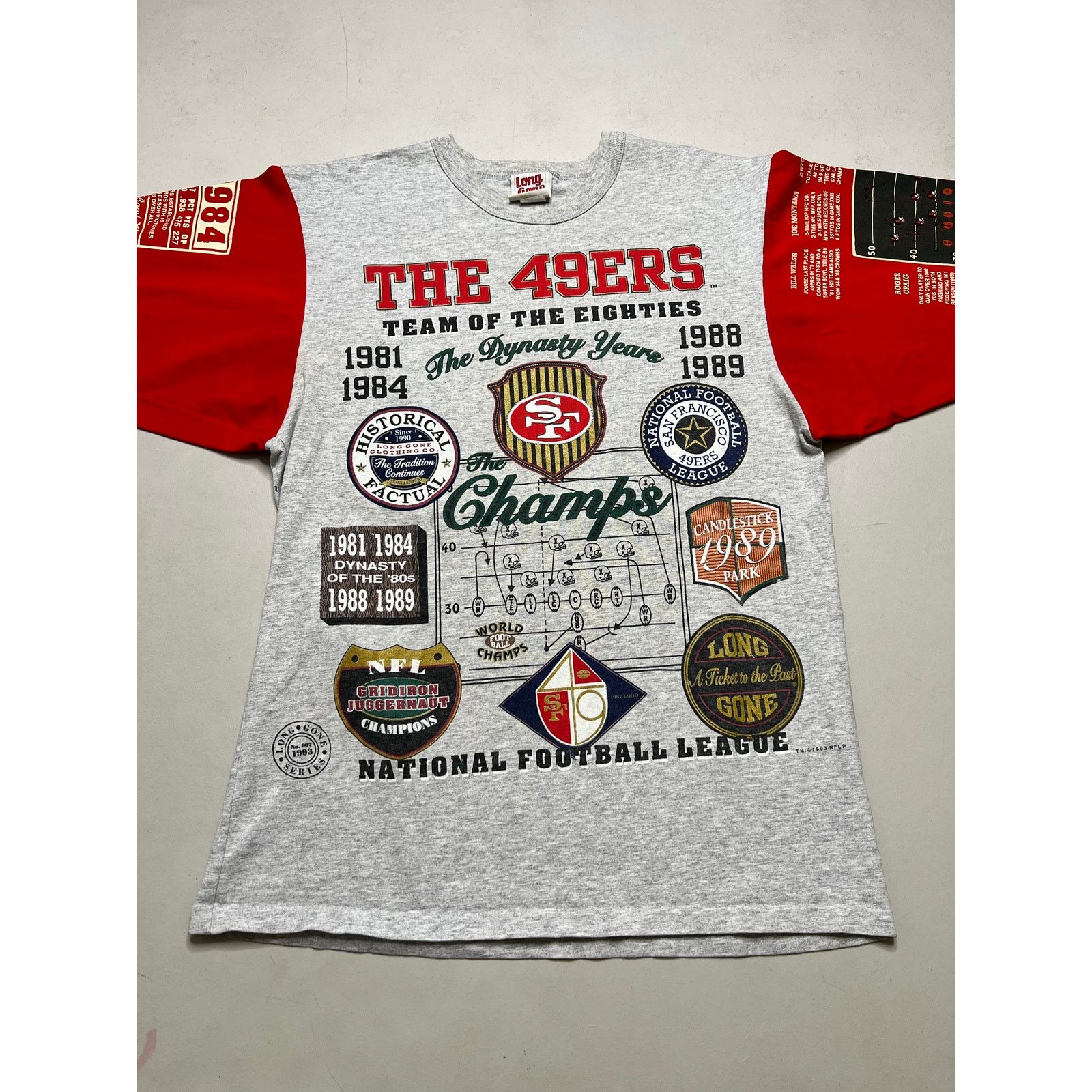 Vintage Vintage 1993 Long Gone NFL San Francisco 49ers Large USA Size US L / EU 52-54 / 3 - 12 Thumbnail