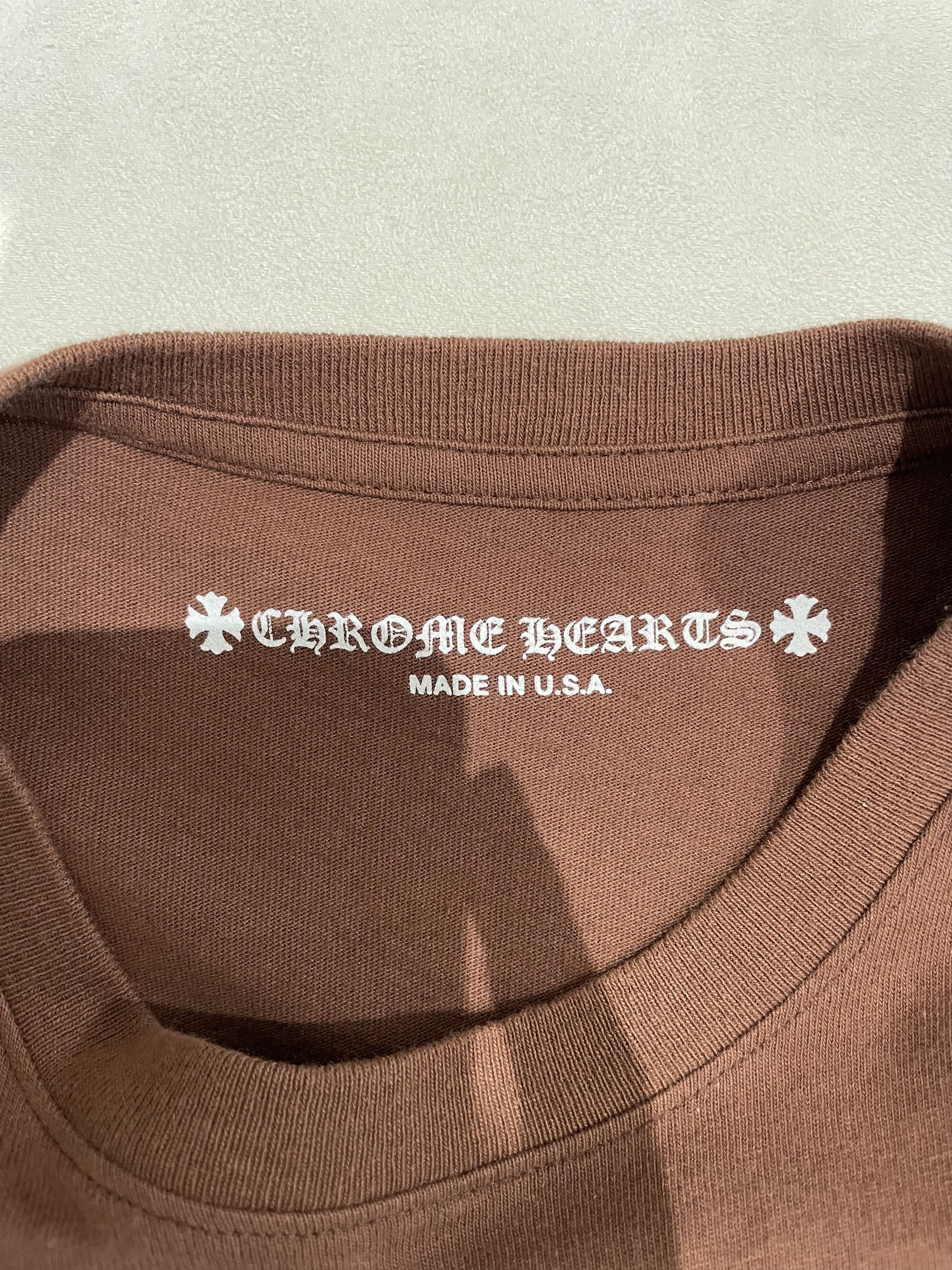 Chrome Hearts Chrome Hearts Matty Boy Brown Long Sleeve T-Shirt Tee Size US L / EU 52-54 / 3 - 6 Thumbnail