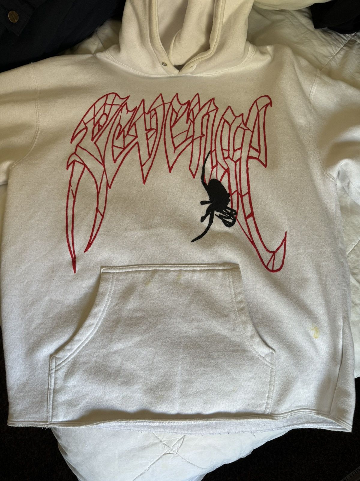 Revenge Revenge Cropped Spider Hoodie Grailed