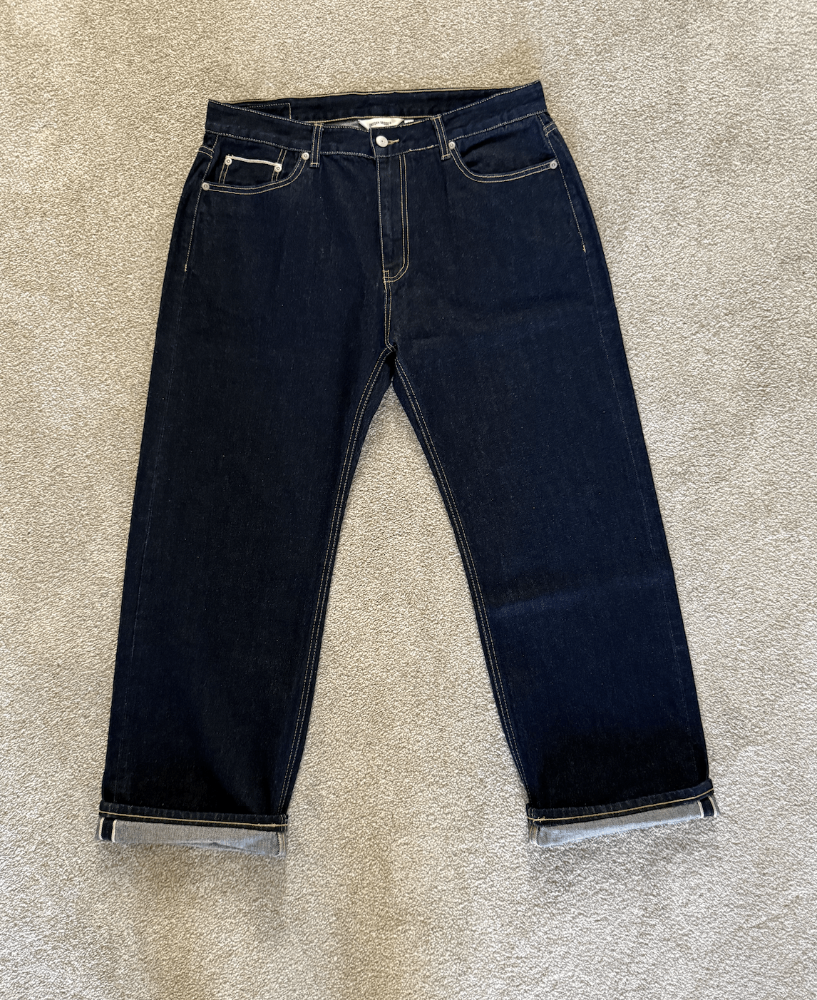 Uniform Bridge Uniform Bridge Jeans Japanese Selvedge Denim One Wash Indigo Size US 34 / EU 50 - 1 Thumbnail