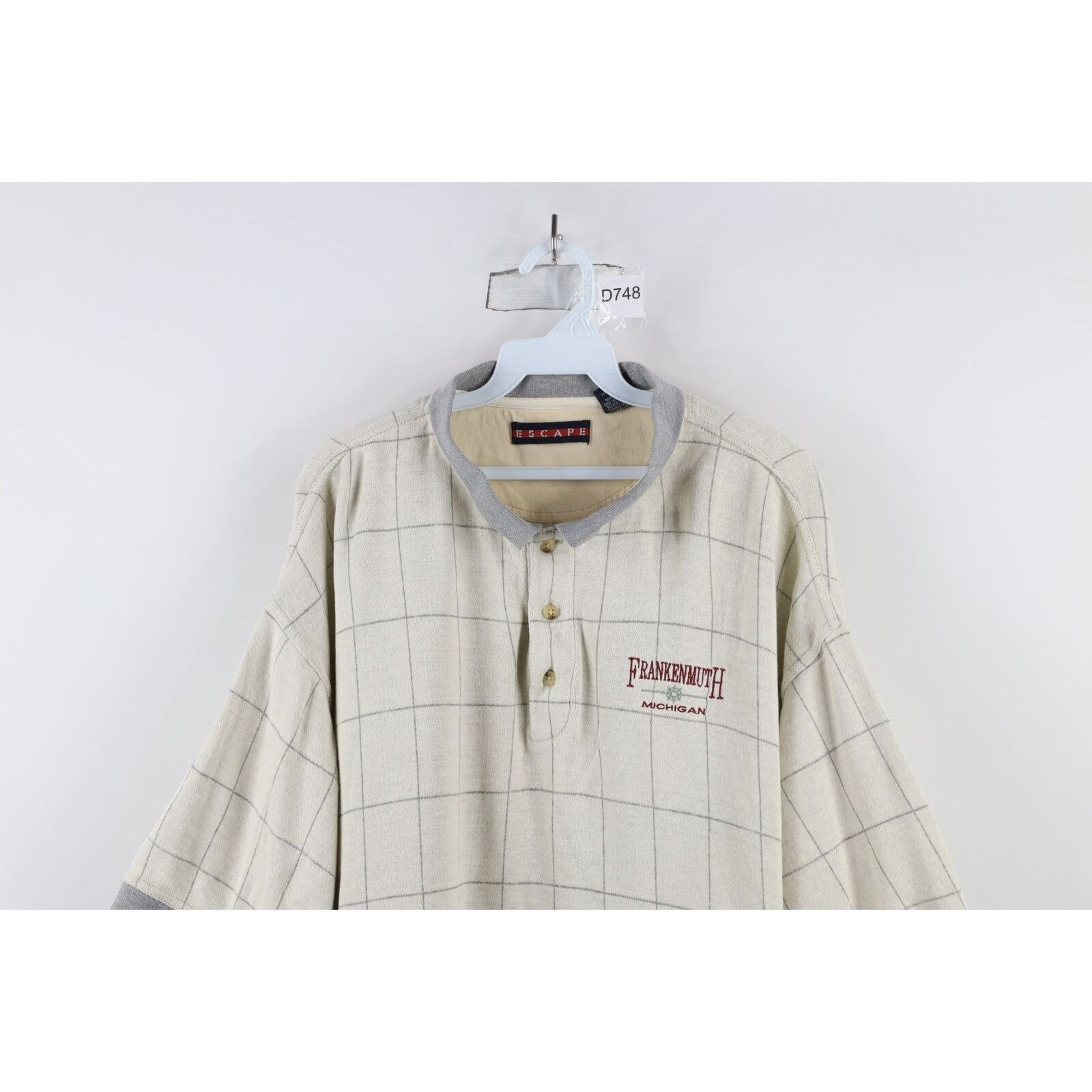 Vintage Vintage 90s Streetwear Distressed Frankenmuth Michigan Polo Size US XL / EU 56 / 4 - 2 Thumbnail
