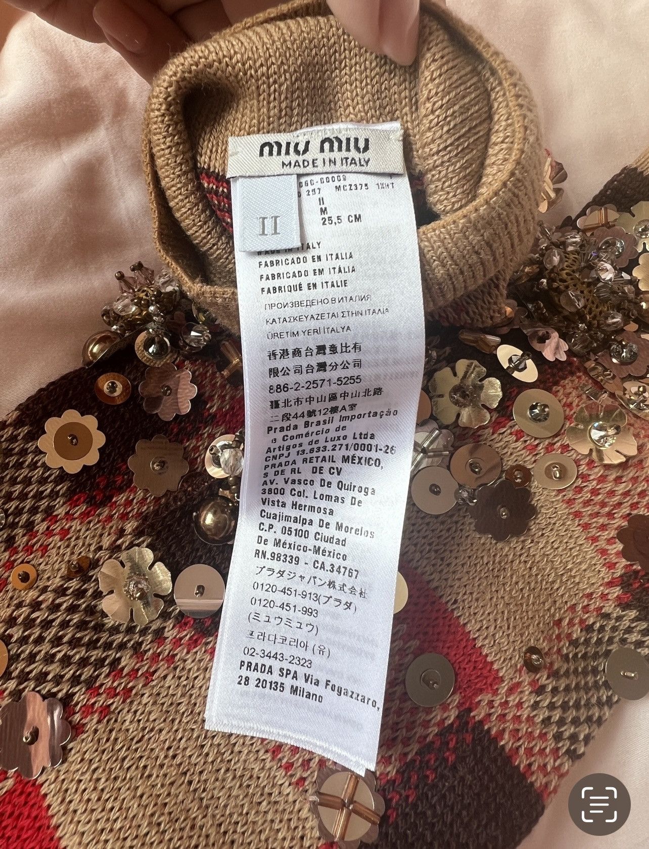 Miu Miu 🔥 Miu Miu Girl runway Sequins socks Size ONE SIZE - 5 Thumbnail