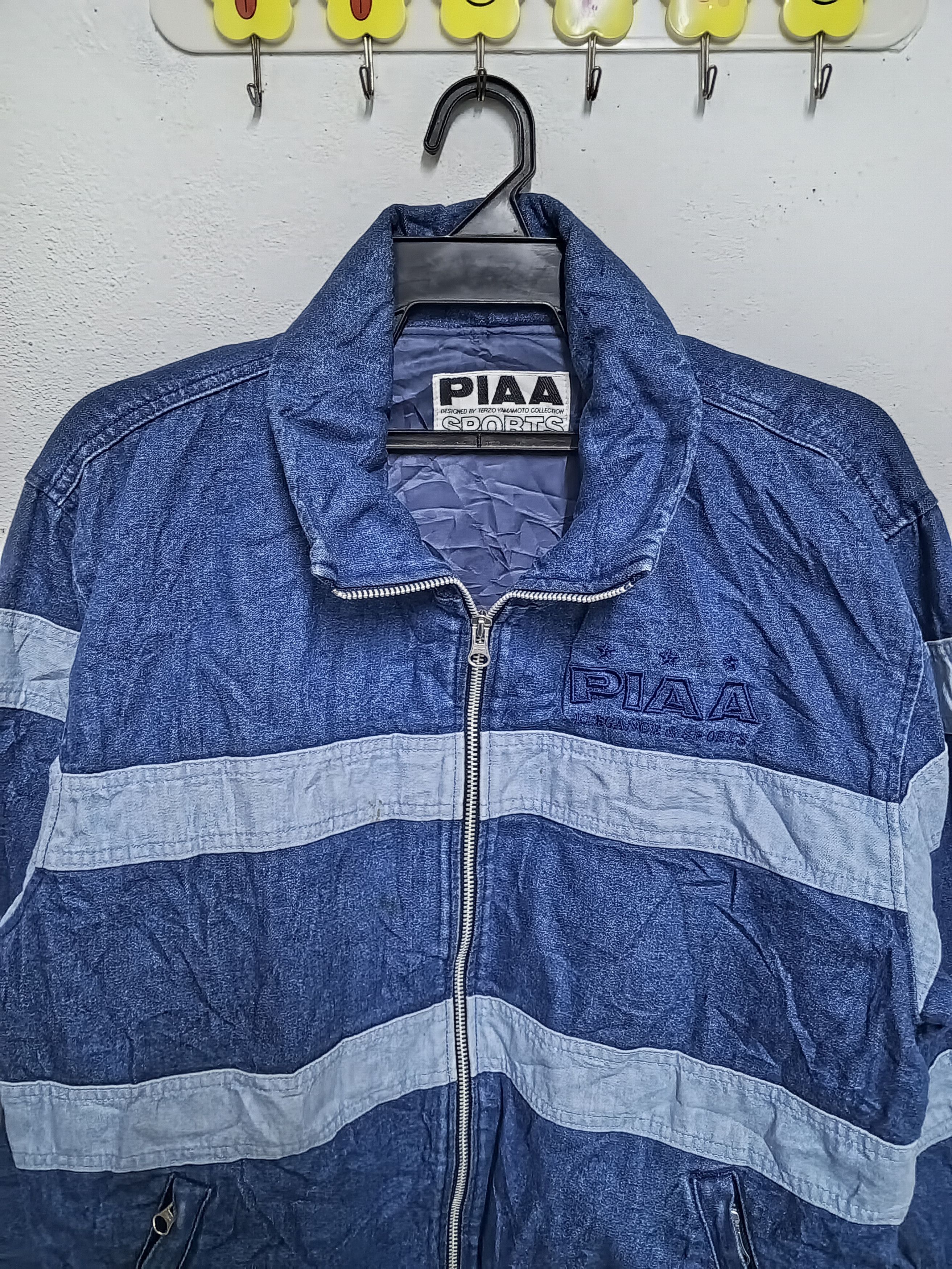 Vintage PIAA SPORT DENIM ZIPPER JACKET RARE Size US XL / EU 56 / 4 - 6 Thumbnail