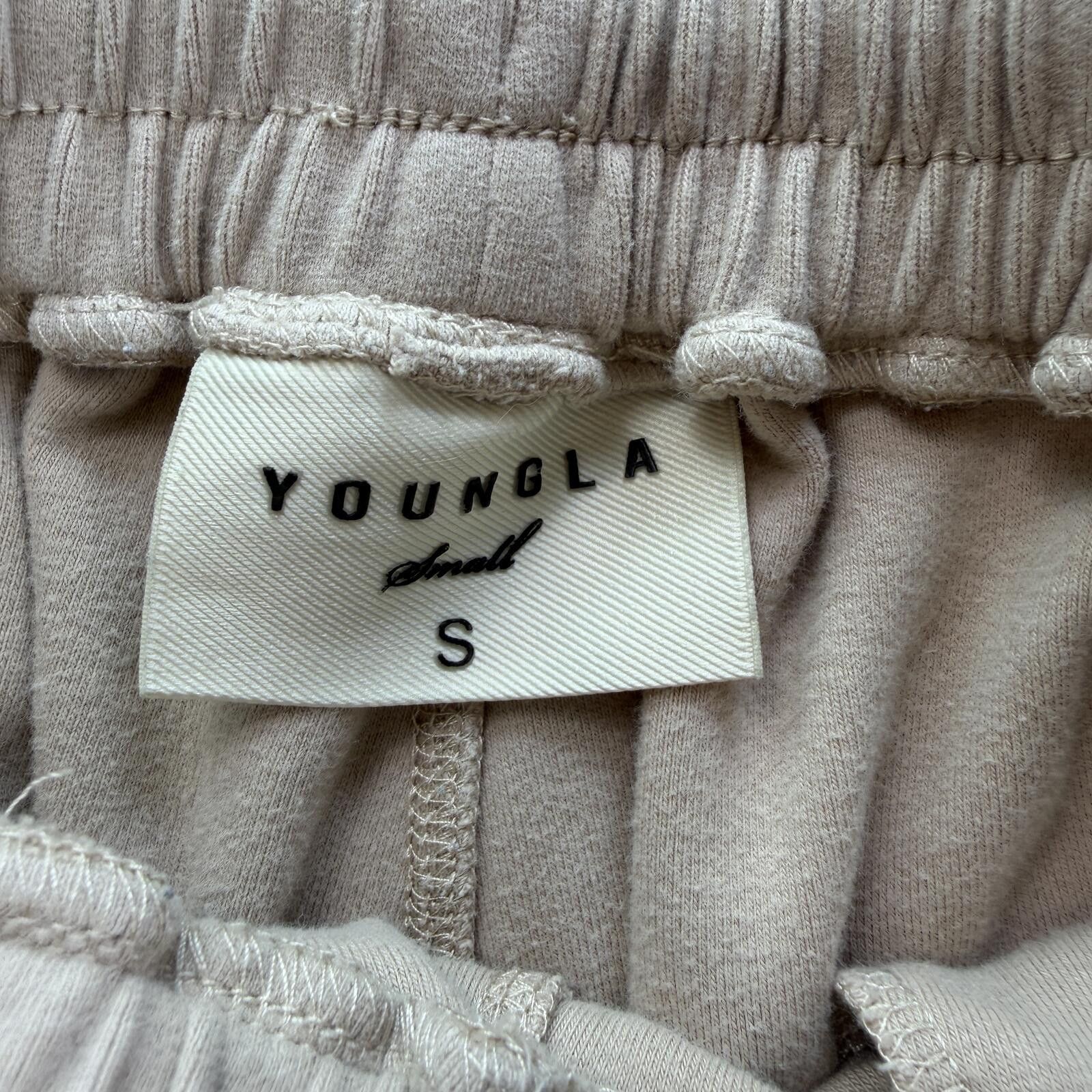 YoungLA YoungLA #228 Beige Joggers Mens S Sweatpants Gym 2253 Size US 30 / EU 46 - 5 Thumbnail