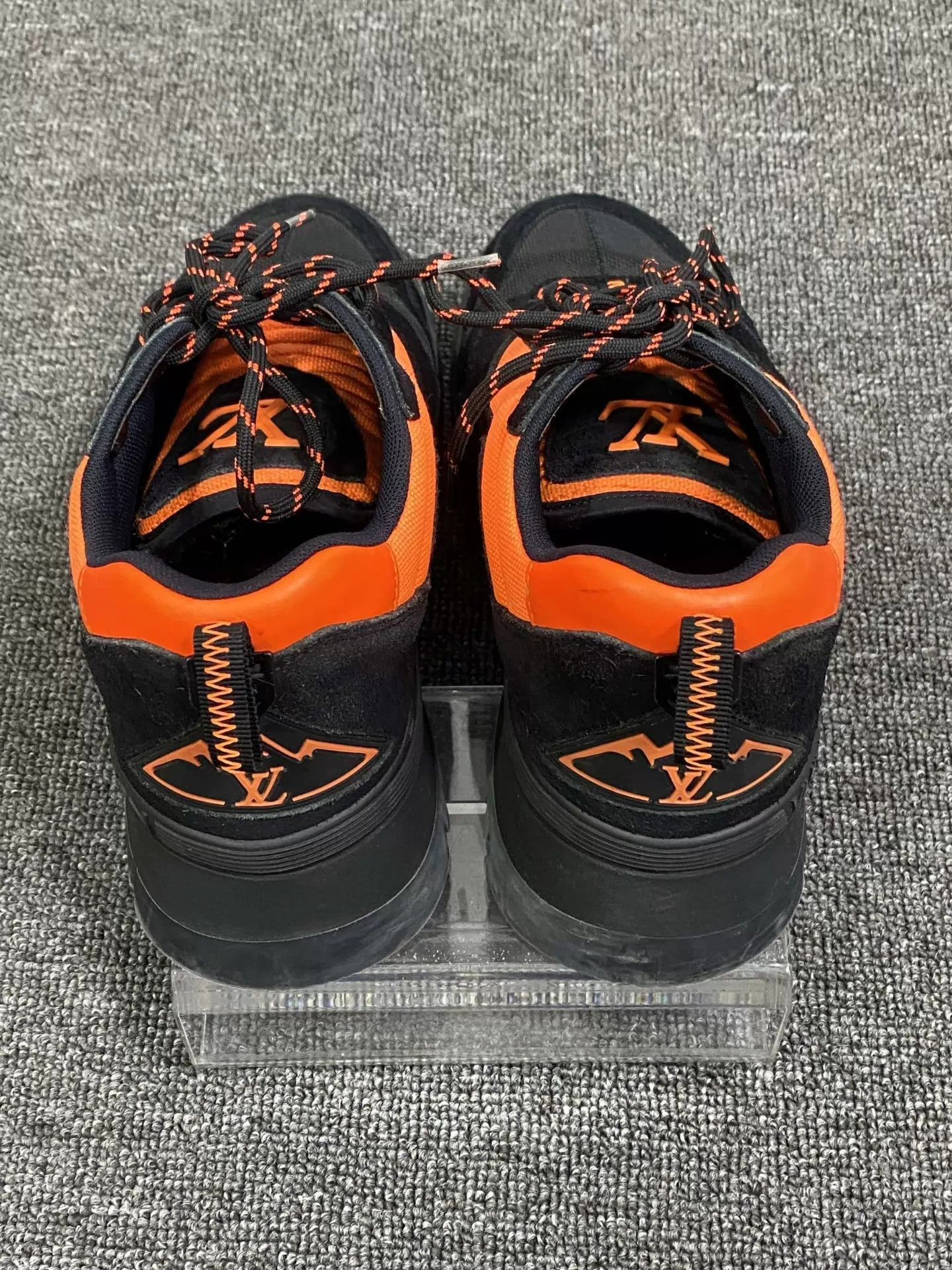 Louis Vuitton LV black orange hiking sneakers 39.5 98 new Size US 6.5 / EU 39-40 - 5 Thumbnail