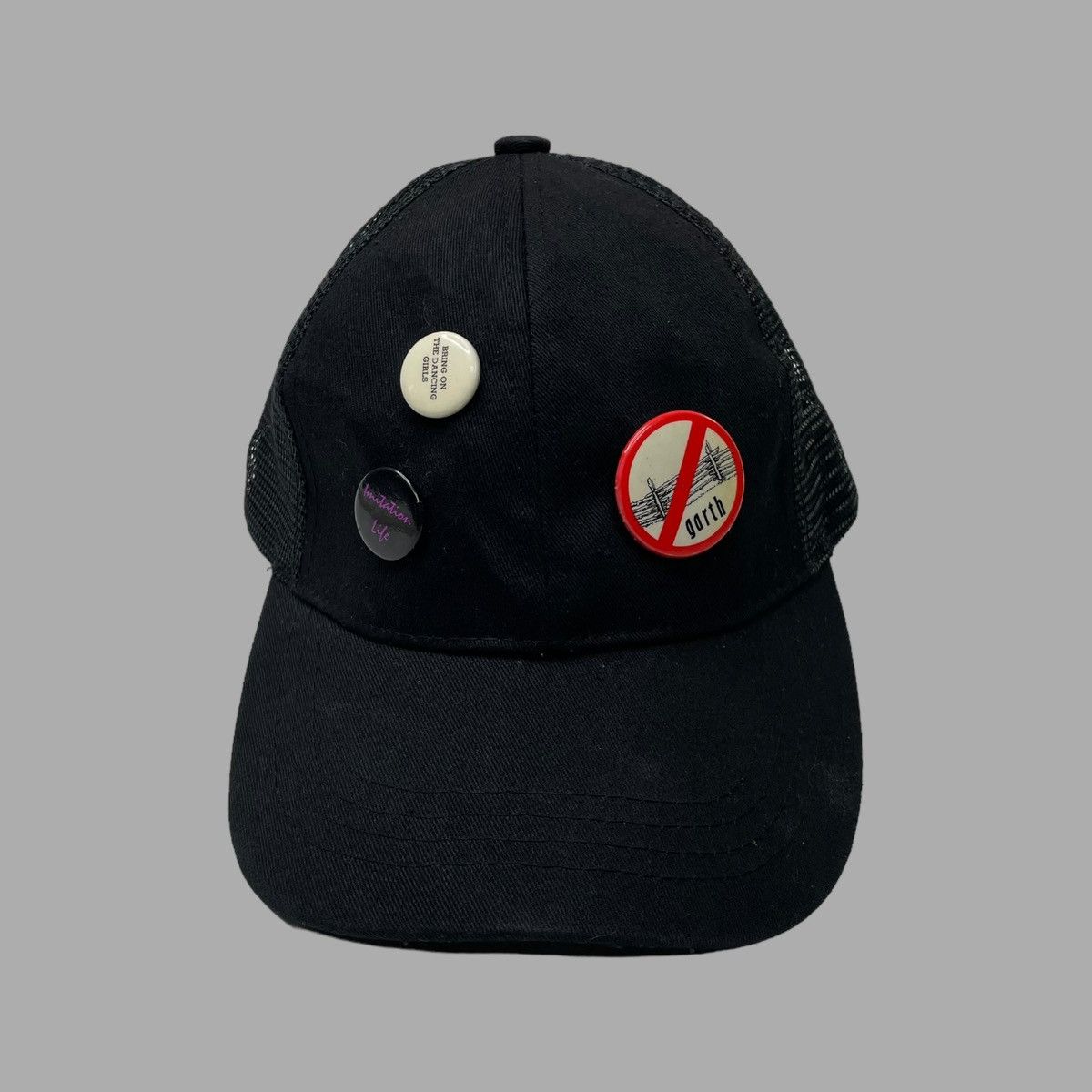 Band Tees × Vintage Vintage 90s punk button hat Size ONE SIZE - 1 Thumbnail