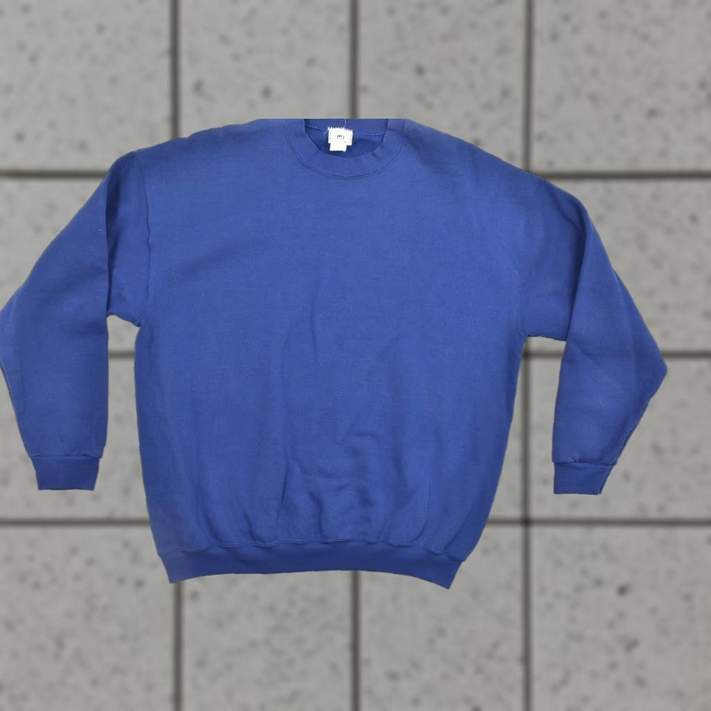 Lee VINTAGE Lee Sweatshirt Crewneck Blue 90s Heavyweight M Men Size US M / EU 48-50 / 2 - 1 Thumbnail