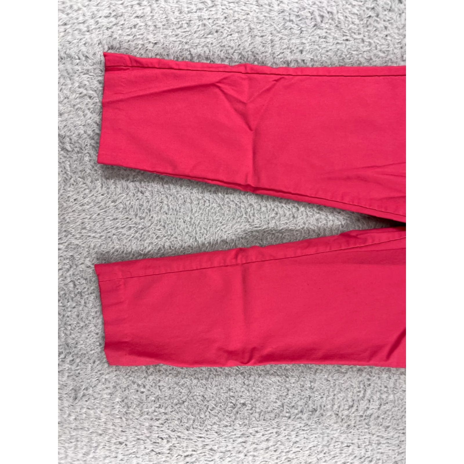 Vintage Rafaella Pants Women 12 Pink Straight Leg Chino Viscose Blend Stretch Twill Size 34" / US 12 / IT 48 - 6 Thumbnail