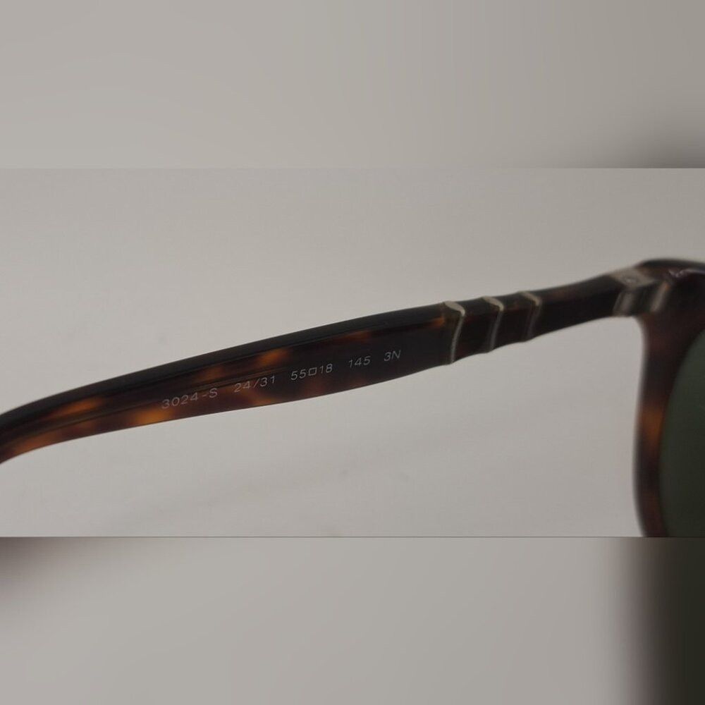 Persol Persol Sunglasses Brown Havana Green Square Key-Hole Crysta Size ONE SIZE - 8 Thumbnail