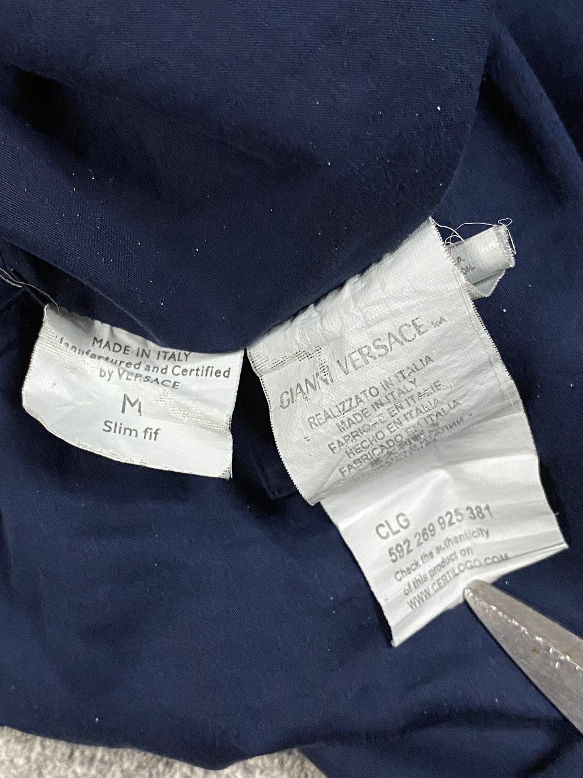 Versace Vintage Versace logo embroidery button up Size US M / EU 48-50 / 2 - 6 Thumbnail