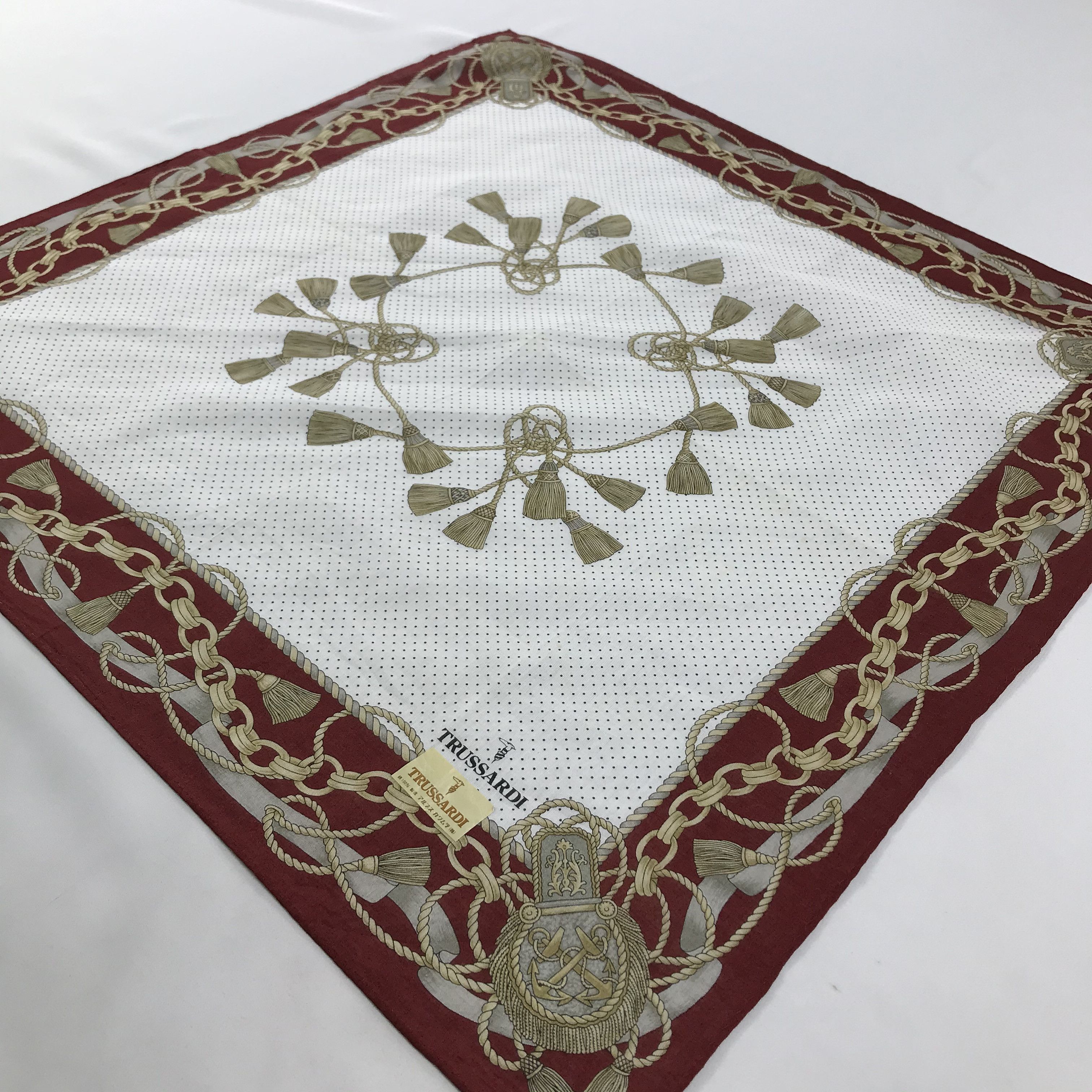 Trussardi × Vintage Trussardi Bandana / Handkerchief / Neckerchief - S1371 Size ONE SIZE - 2 Thumbnail
