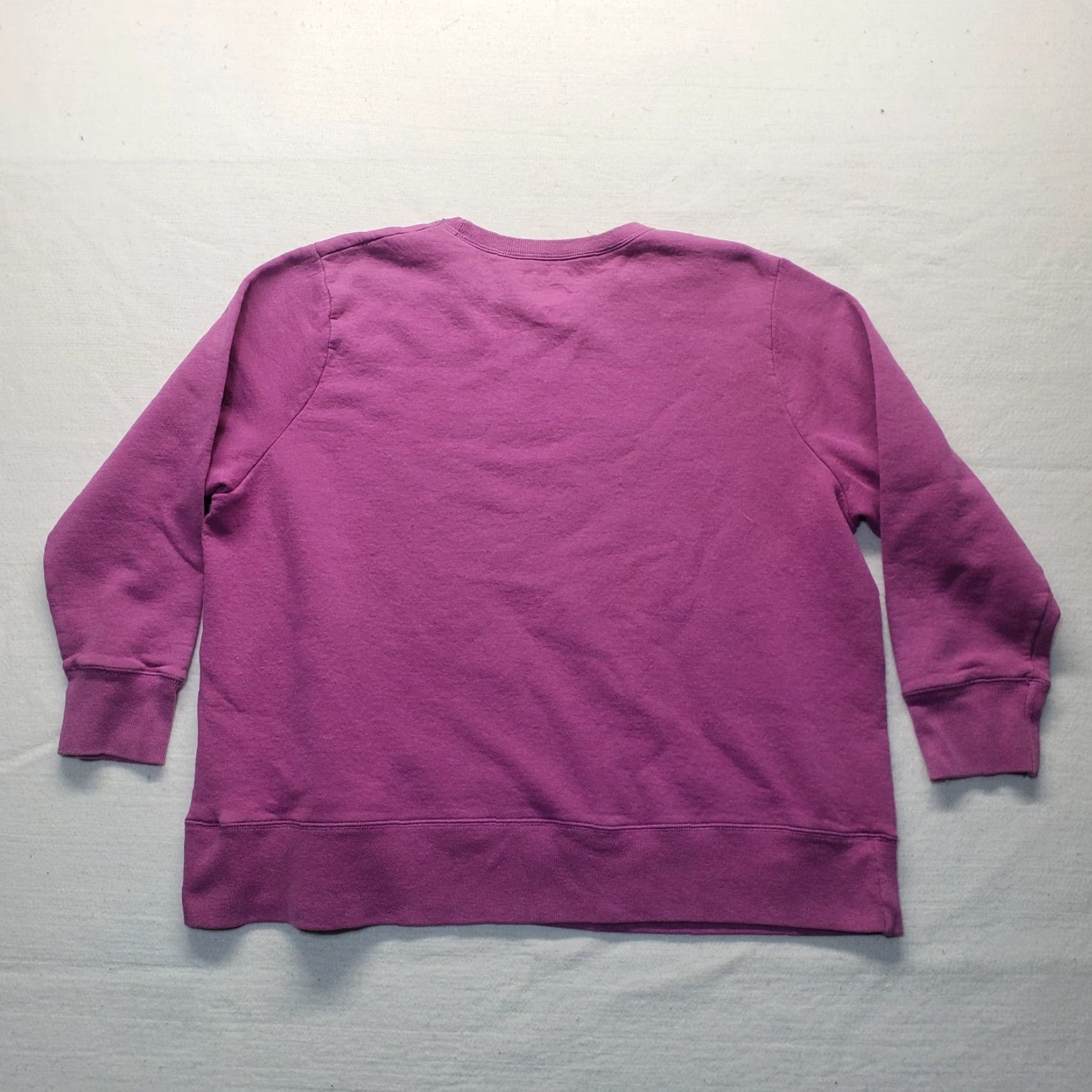 Vintage Just My Size Plus Size Sweater Pullover Solid Purple 1X Womens Classic Chunky-Knit Long Sleeve Crew Neck Size XL / US 12-14 / IT 48-50 - 7 Thumbnail