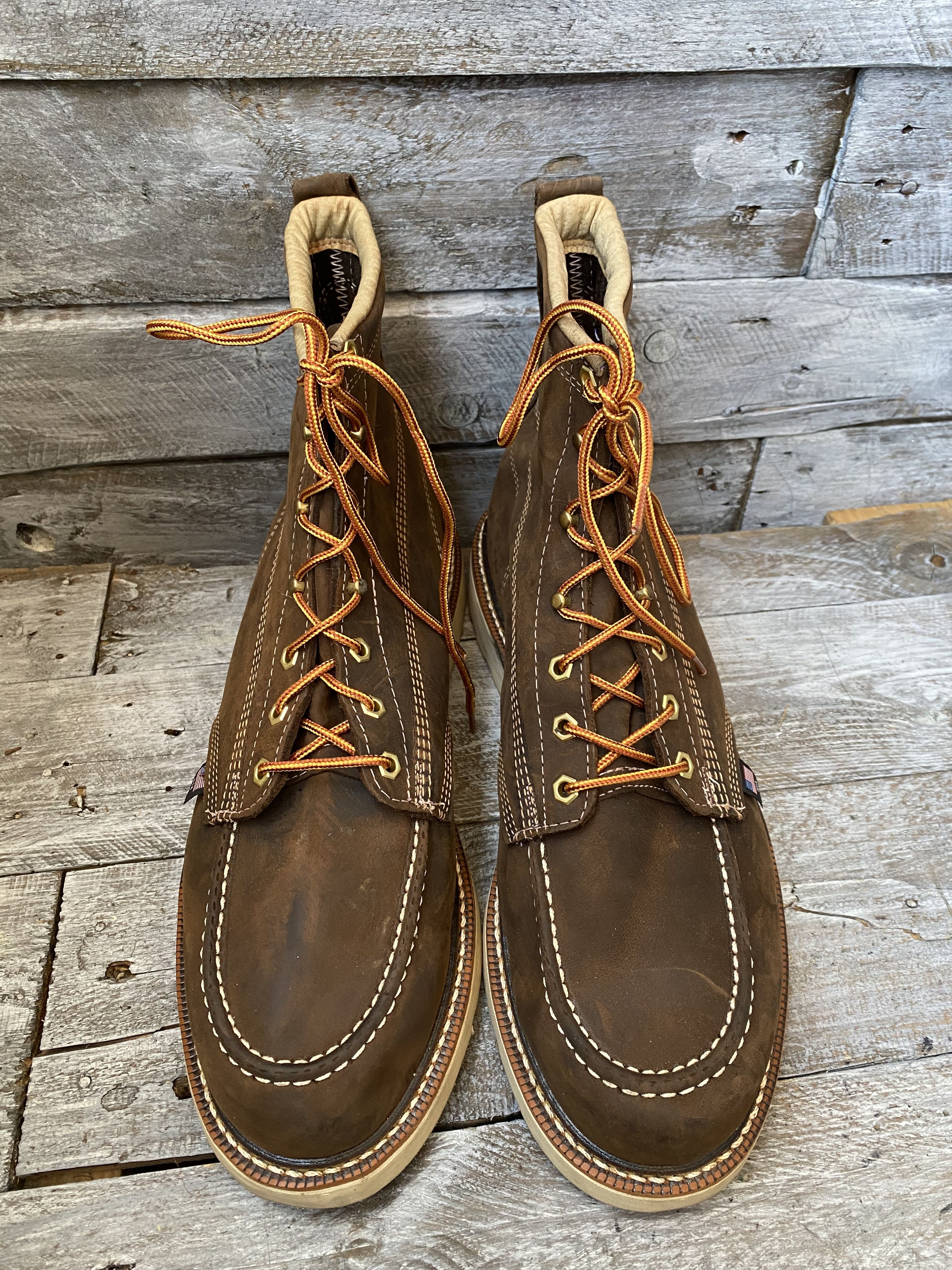 Thorogood Thorogood dark brown work boots soft toe Size US 14 / EU 47 - 2 Thumbnail